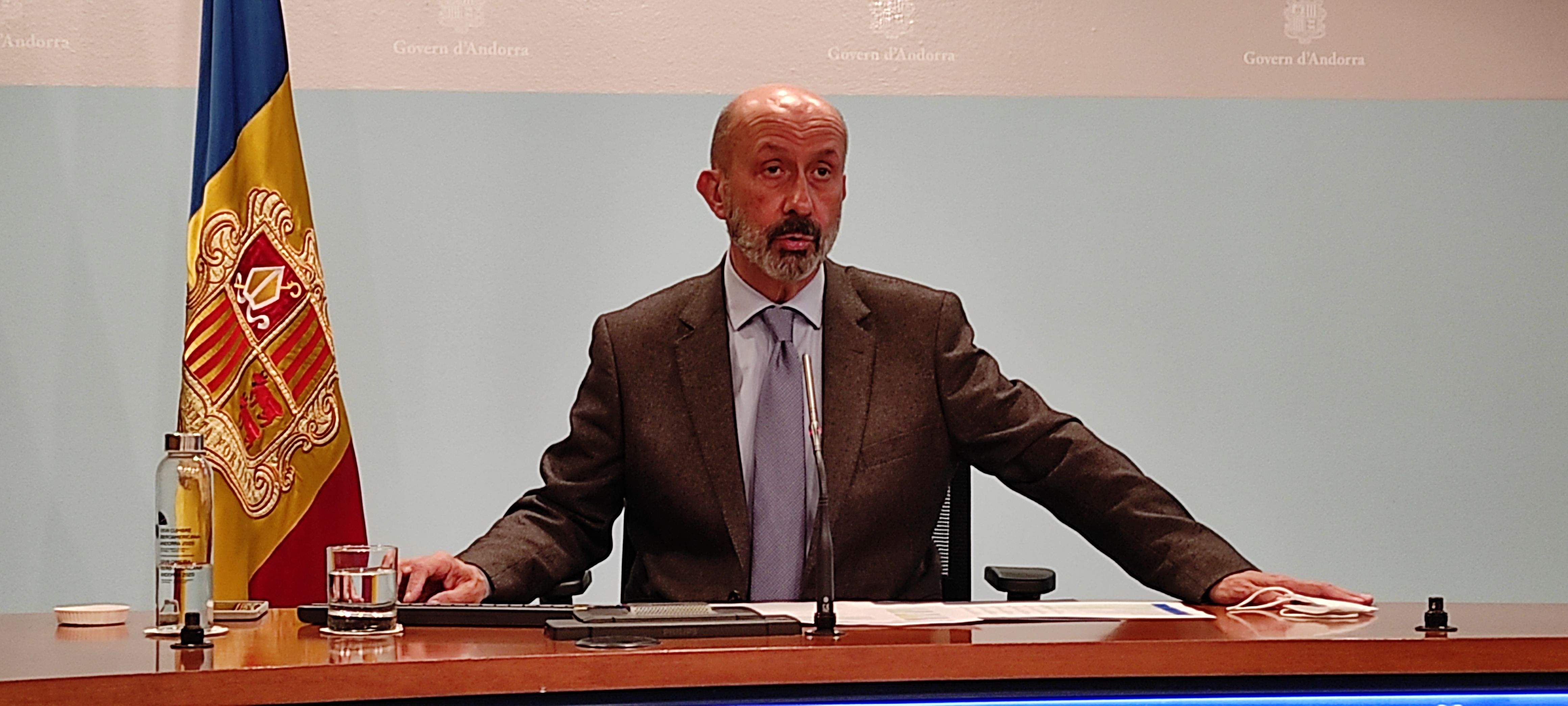 Joan Martínez Benazet durant la compareixença d'aquest dilluns.