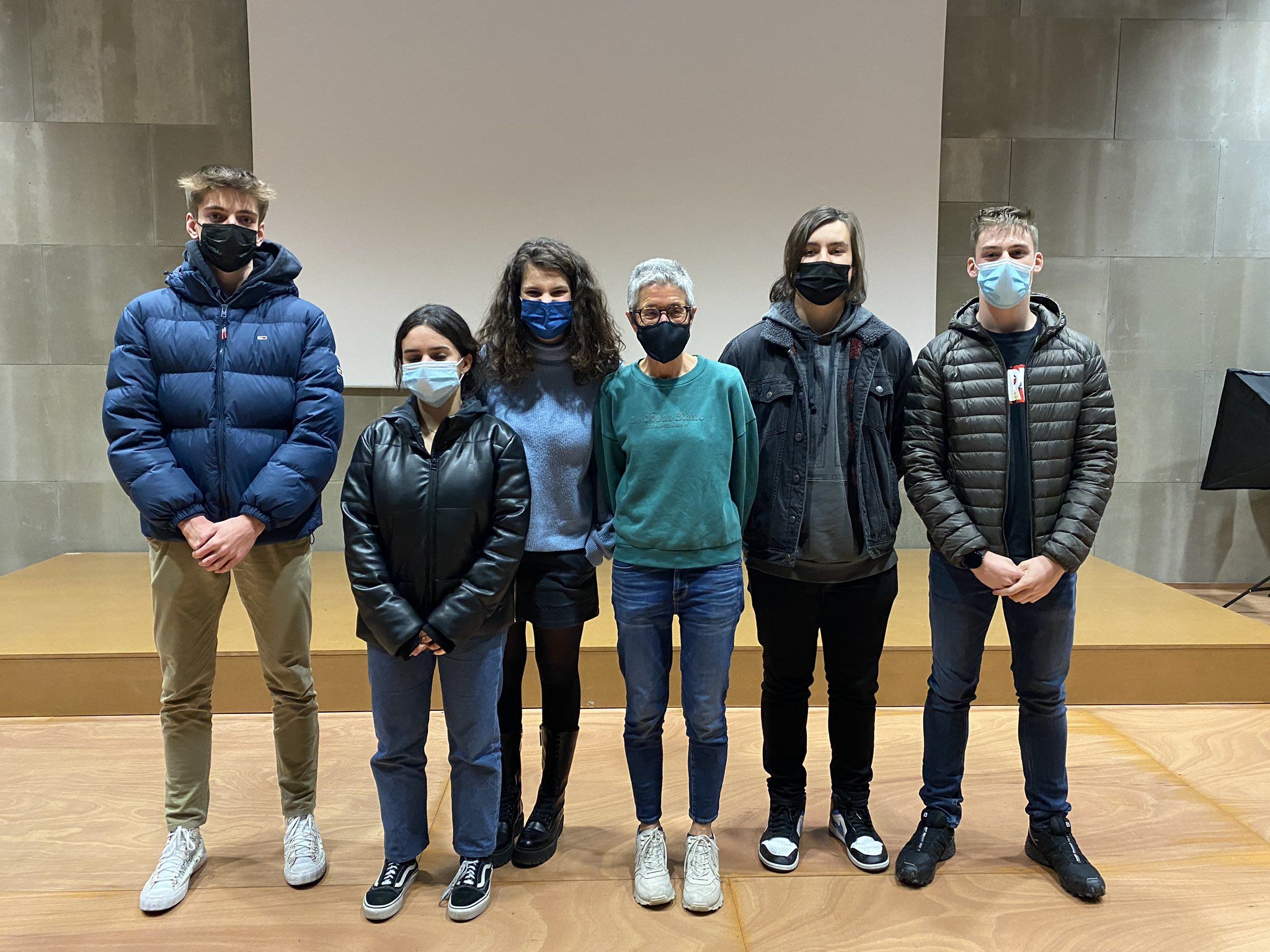 Equip campió local de l'UdA a la Lliga de Debat de Secundària i Batxillerat.