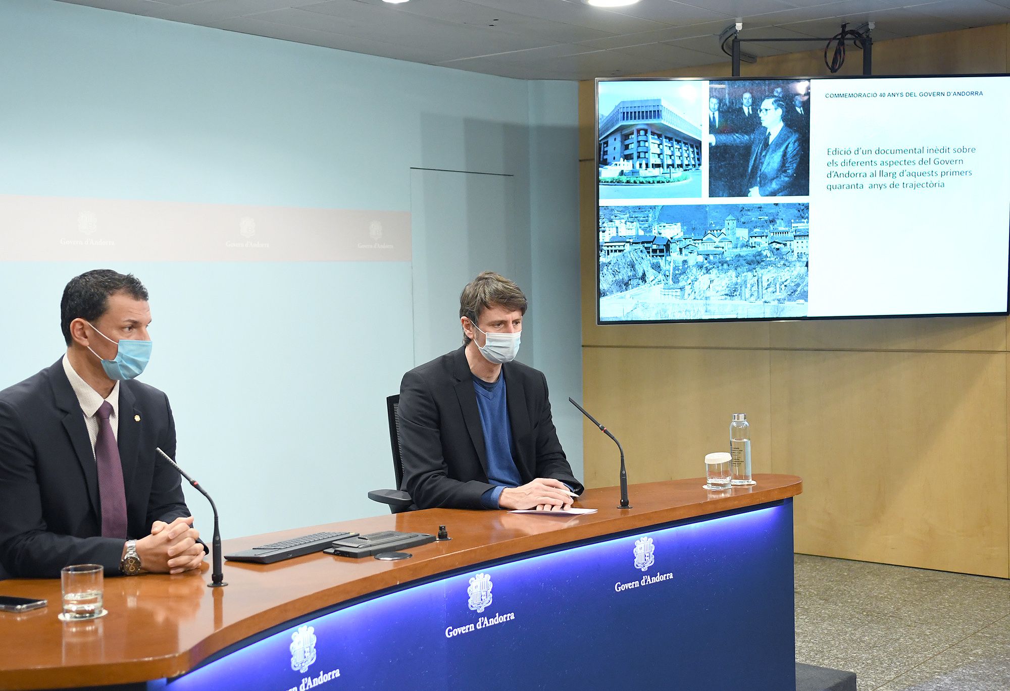 La presentació del documental per als 40 anys del Govern.