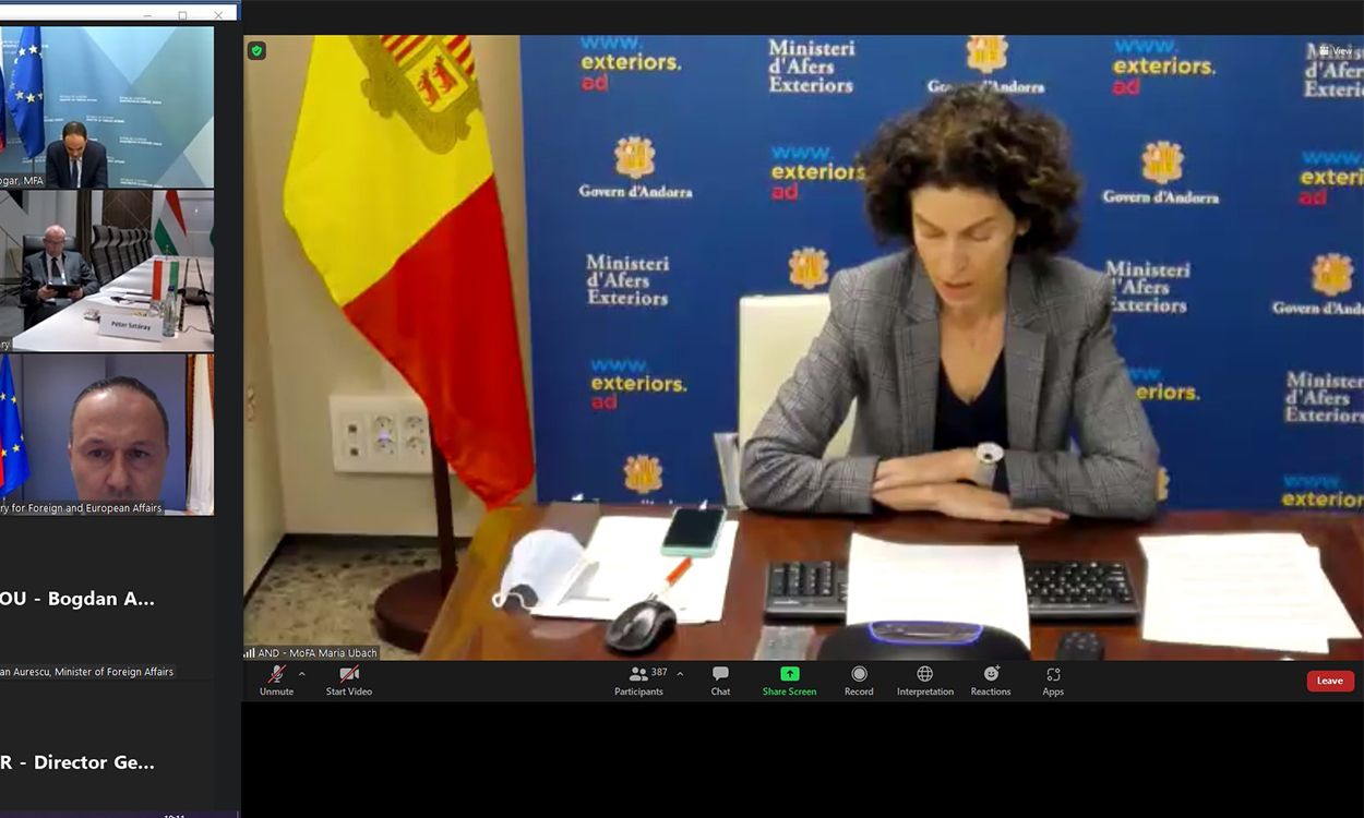 La ministra d'Afers Exteriors, Maria Ubach, durant la seva intervenció a l'OSCE