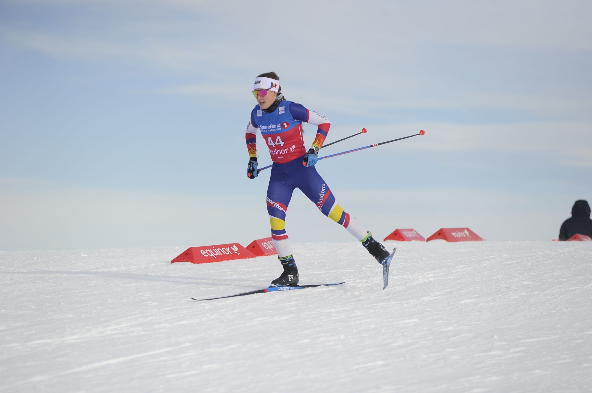 Gina del Rio durant l'esprint dels mundials.