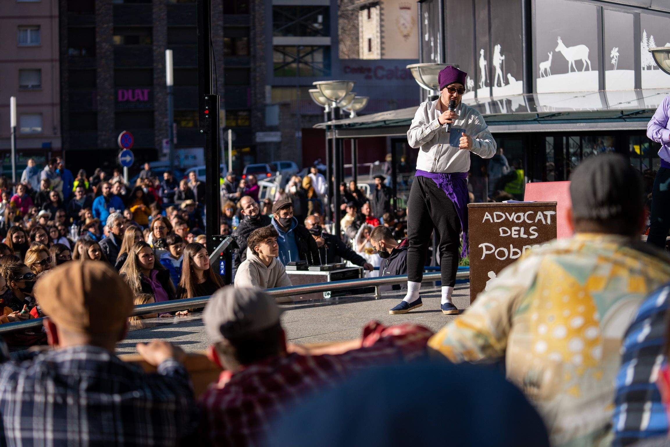 Un moment del Judici dels Contrabandistes, aquest diumenge.