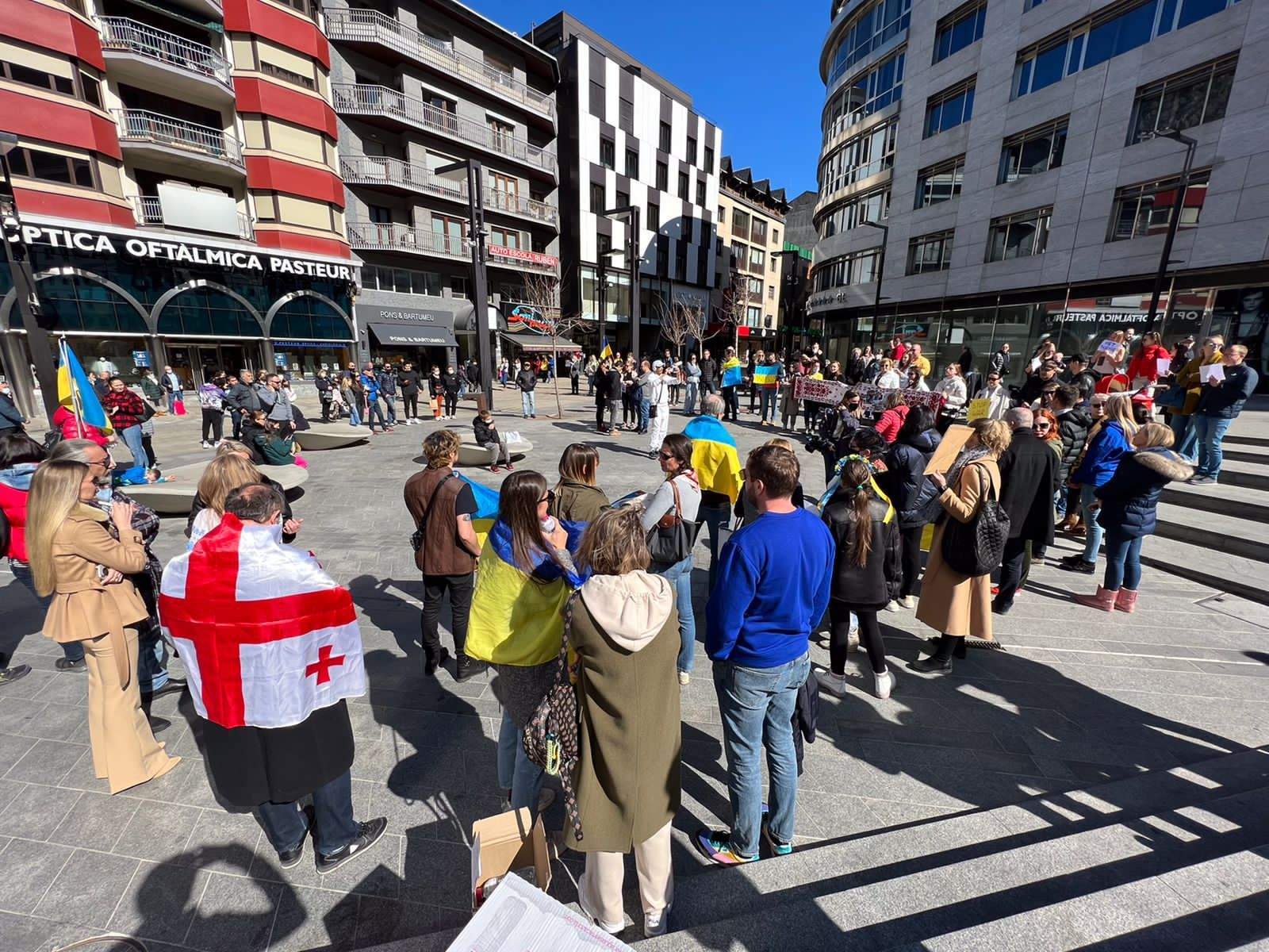 Una imatge de la concentració d'aquest migdia.