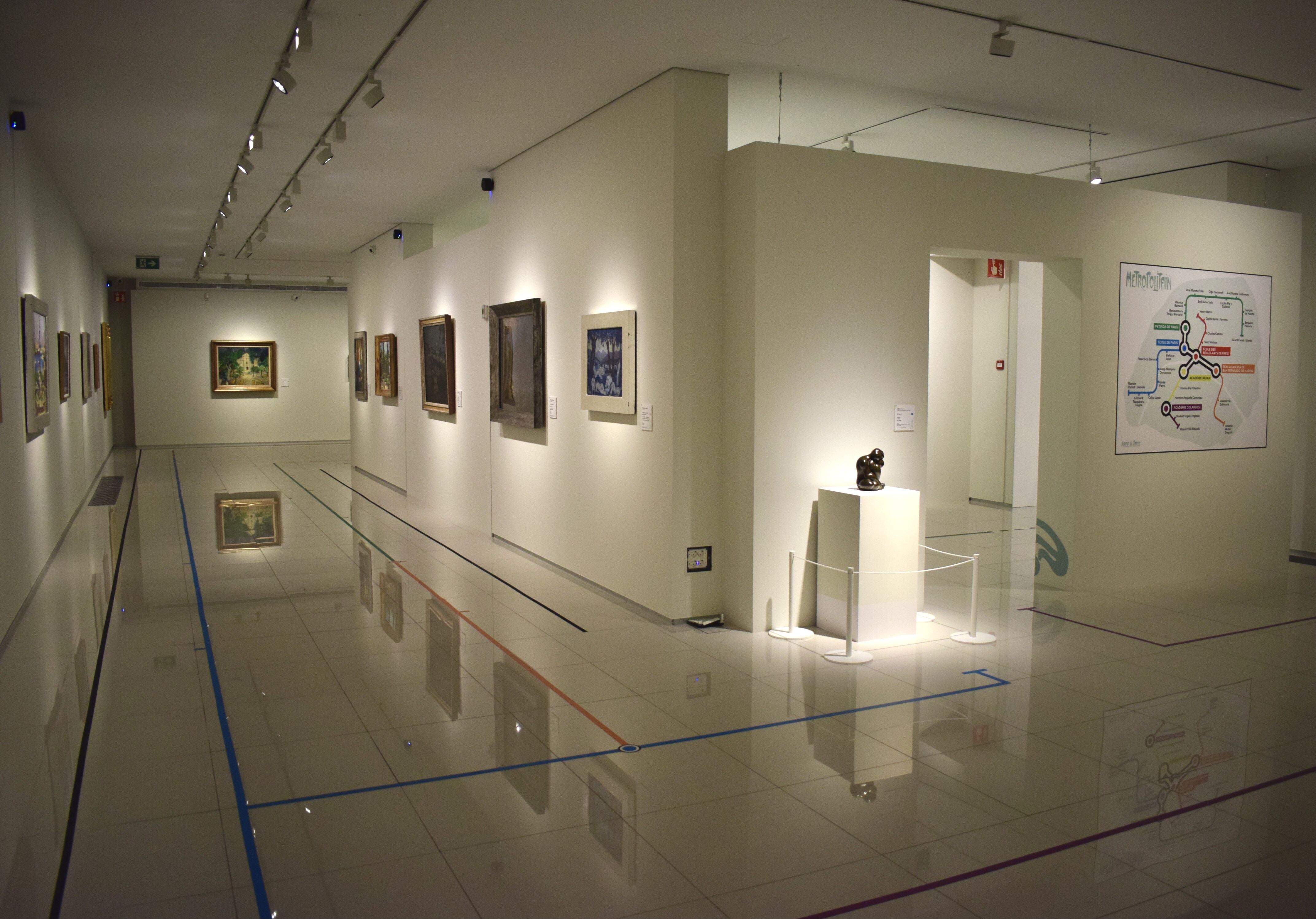 Una de les sales d'exposició del Museu Thyssen Andorra.