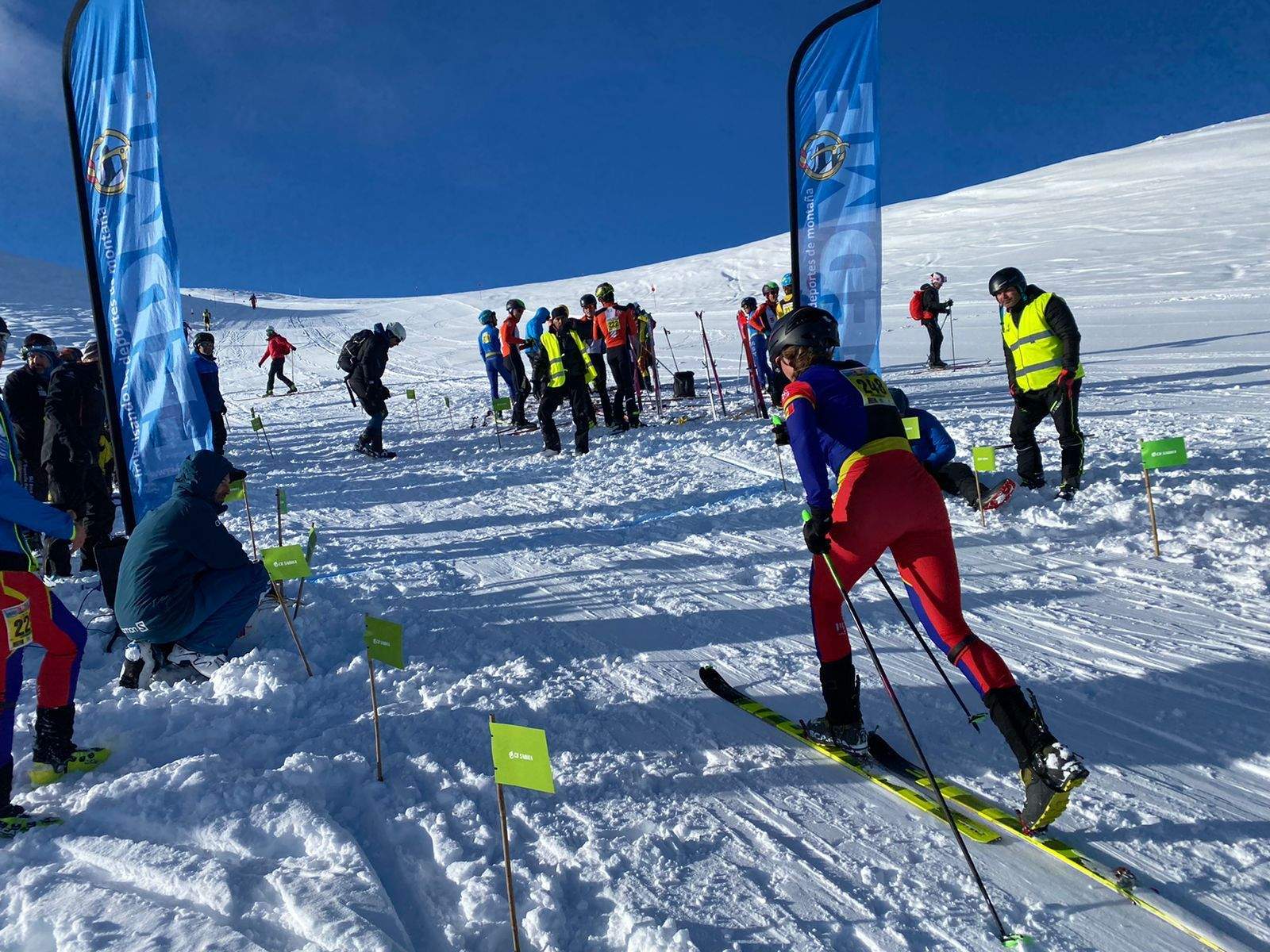 Un dels atletes de la FAM al Campionat d'Espanya.