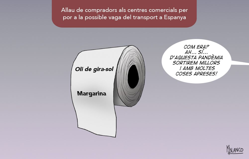 Del paper higiènic als aliments.