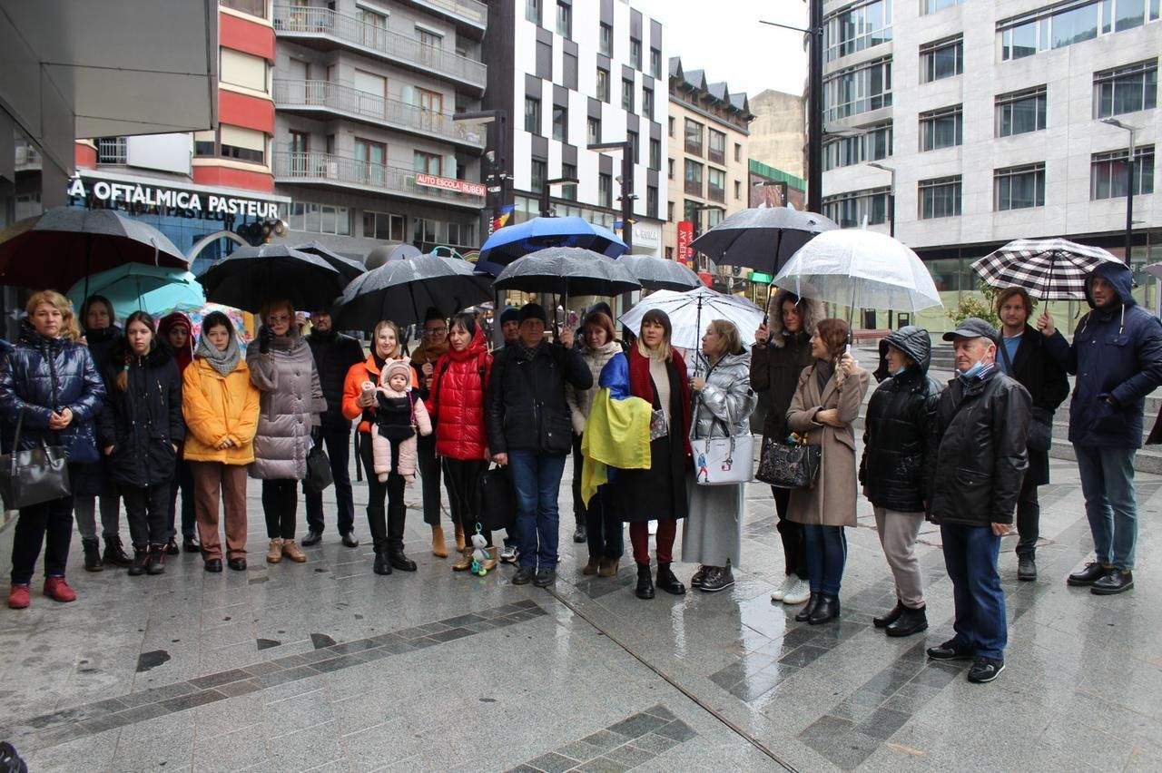 Un instant de la concentració.