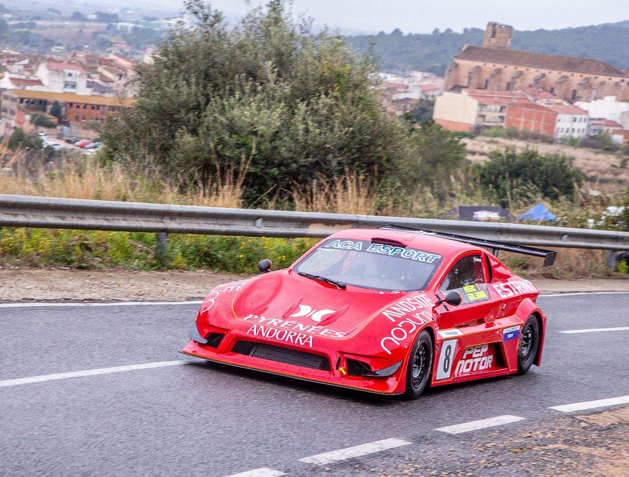 Marc Solsona en un moment de la cursa a Alcover