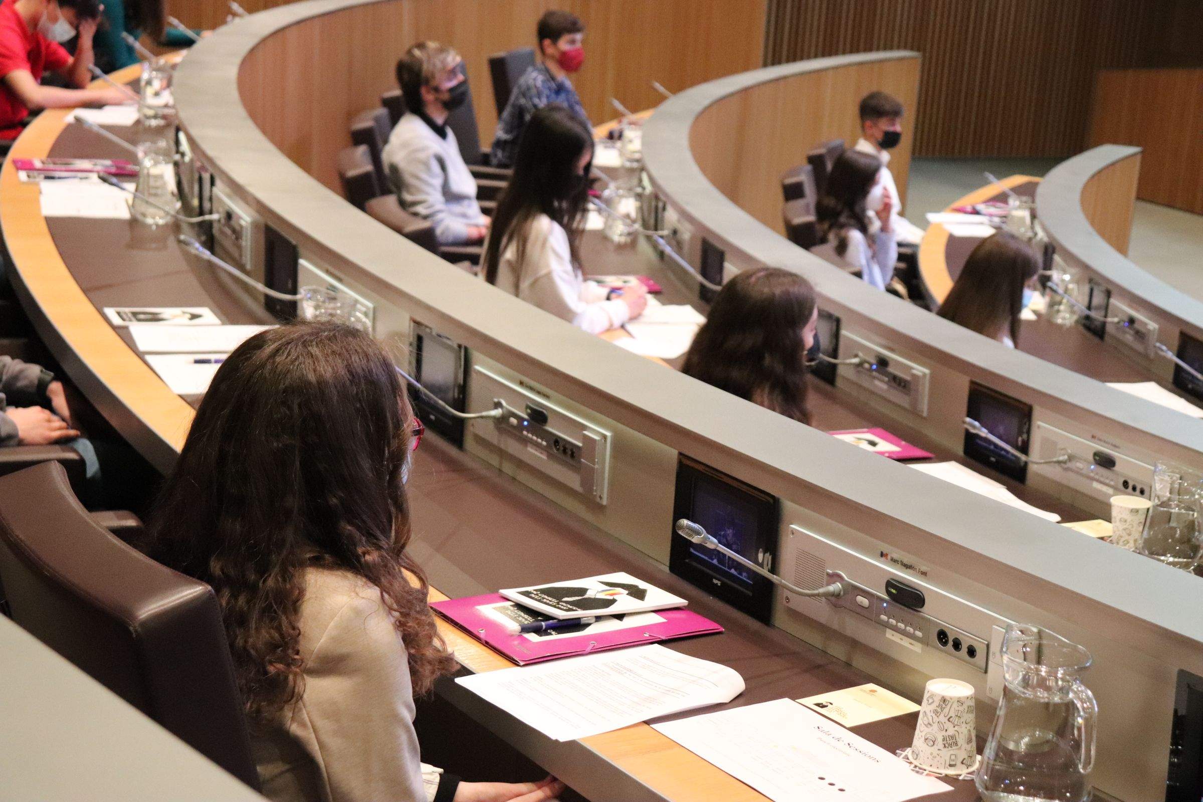 Alguns dels joves que han participat a la primera part del Consell.