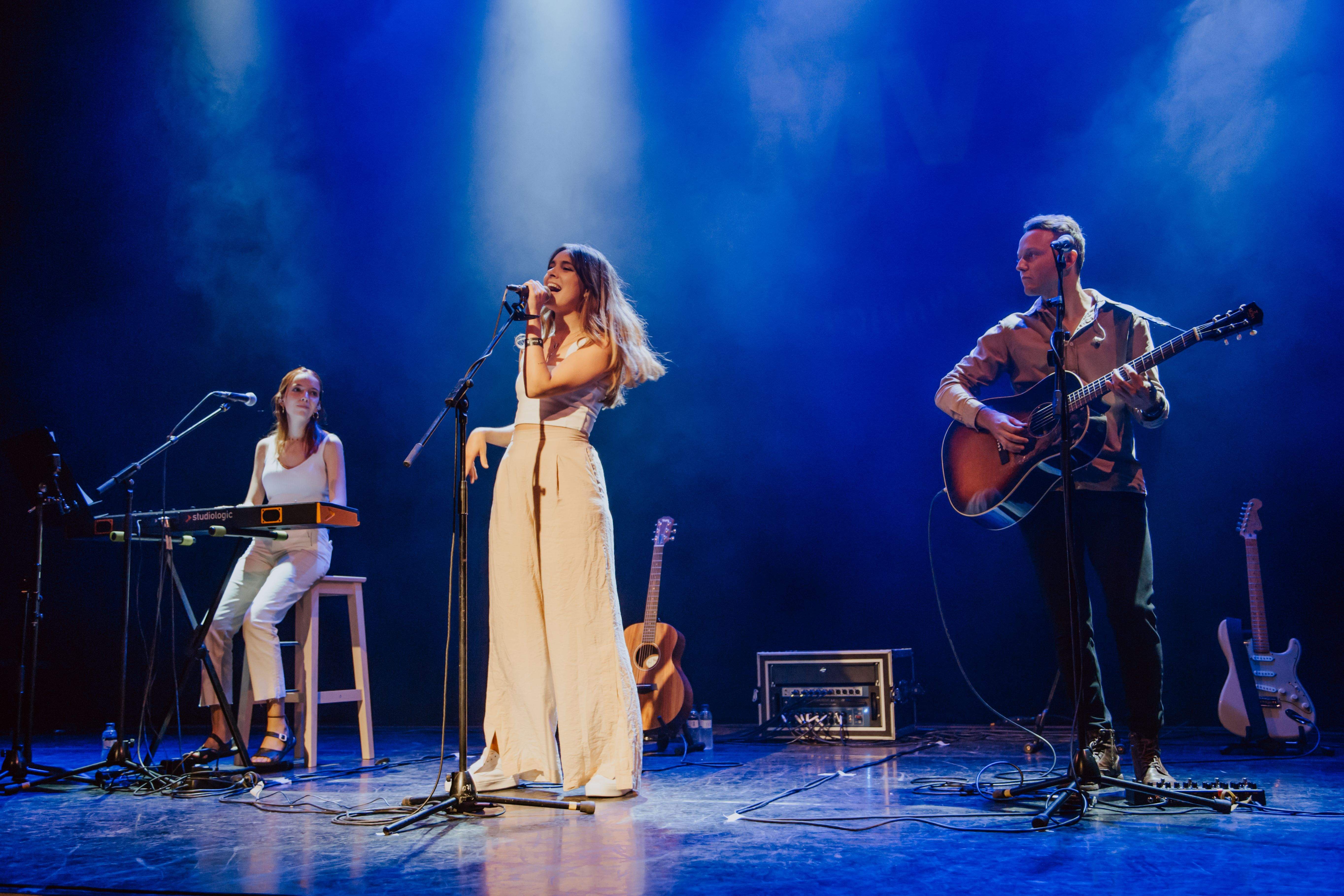 Una actuació de l'edició del 2021 del Mercat de Música Viva de Vic.