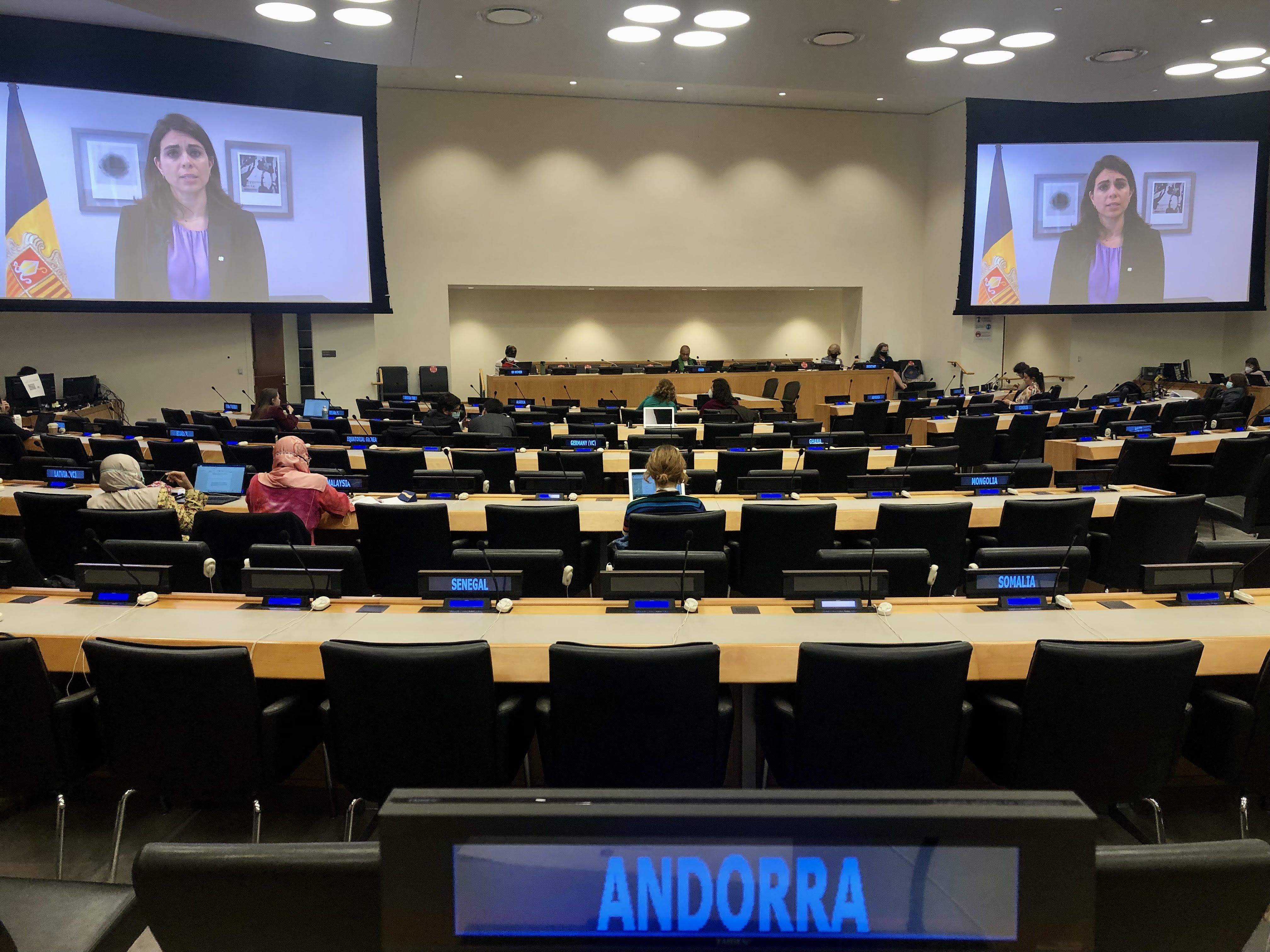 Un moment de la participació de Teresa Milà al Fòrum d'Igualtat.