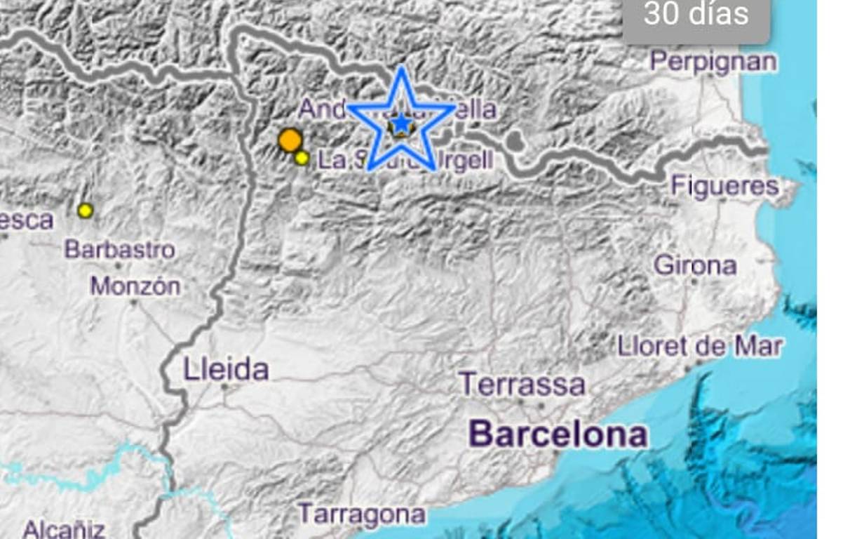 Mapa de l'afectació sísmica.