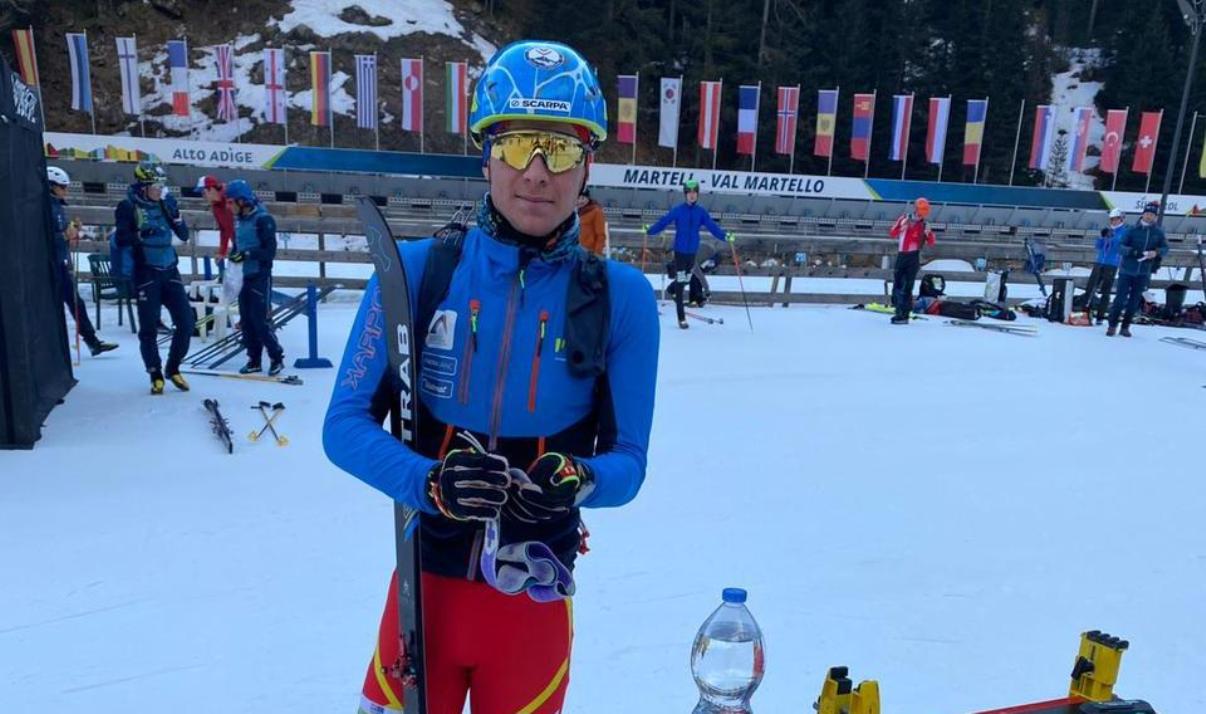 Oriol Olm, a Val Martello.