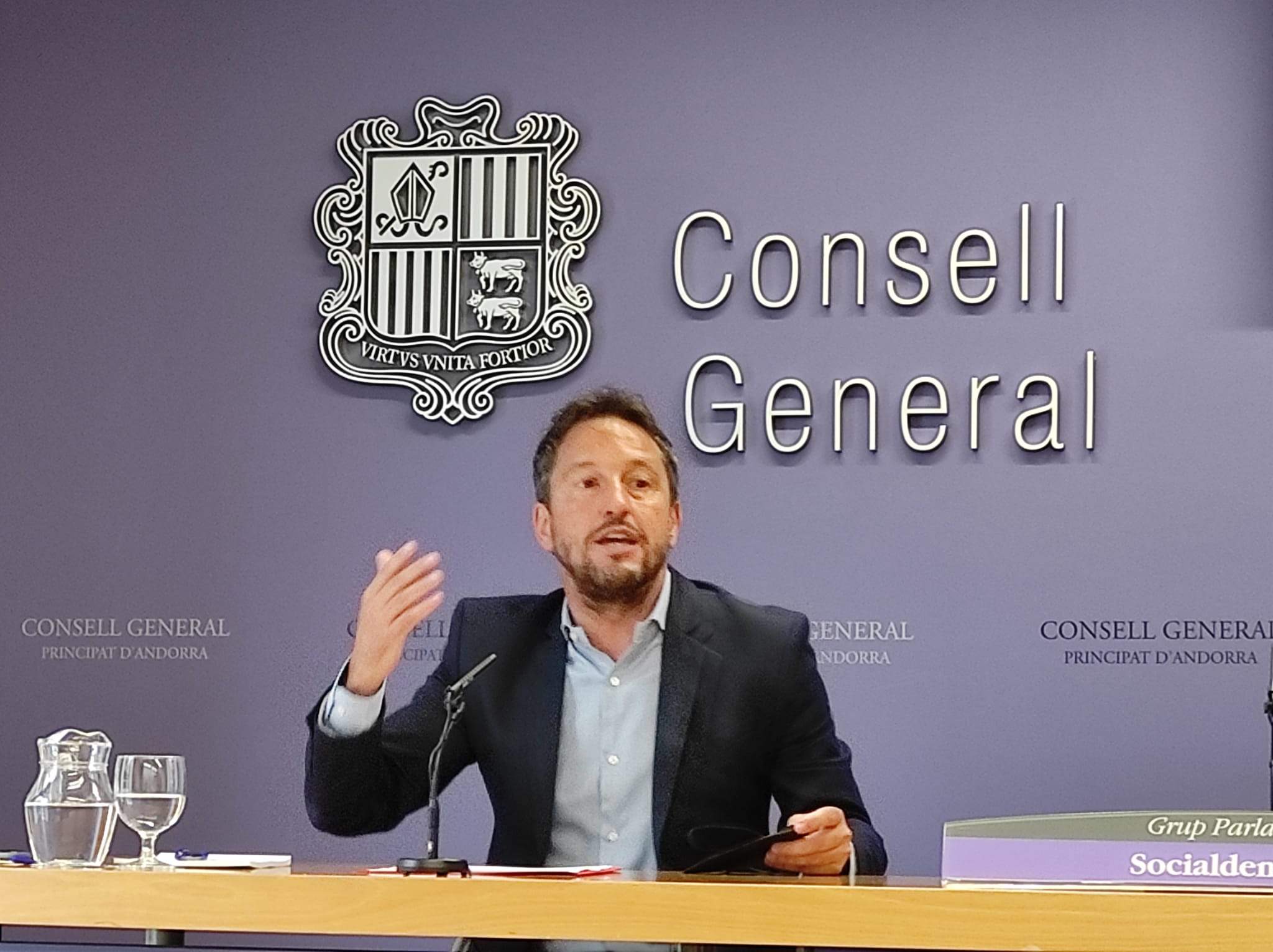 Pere López en roda de premsa aquest dilluns.