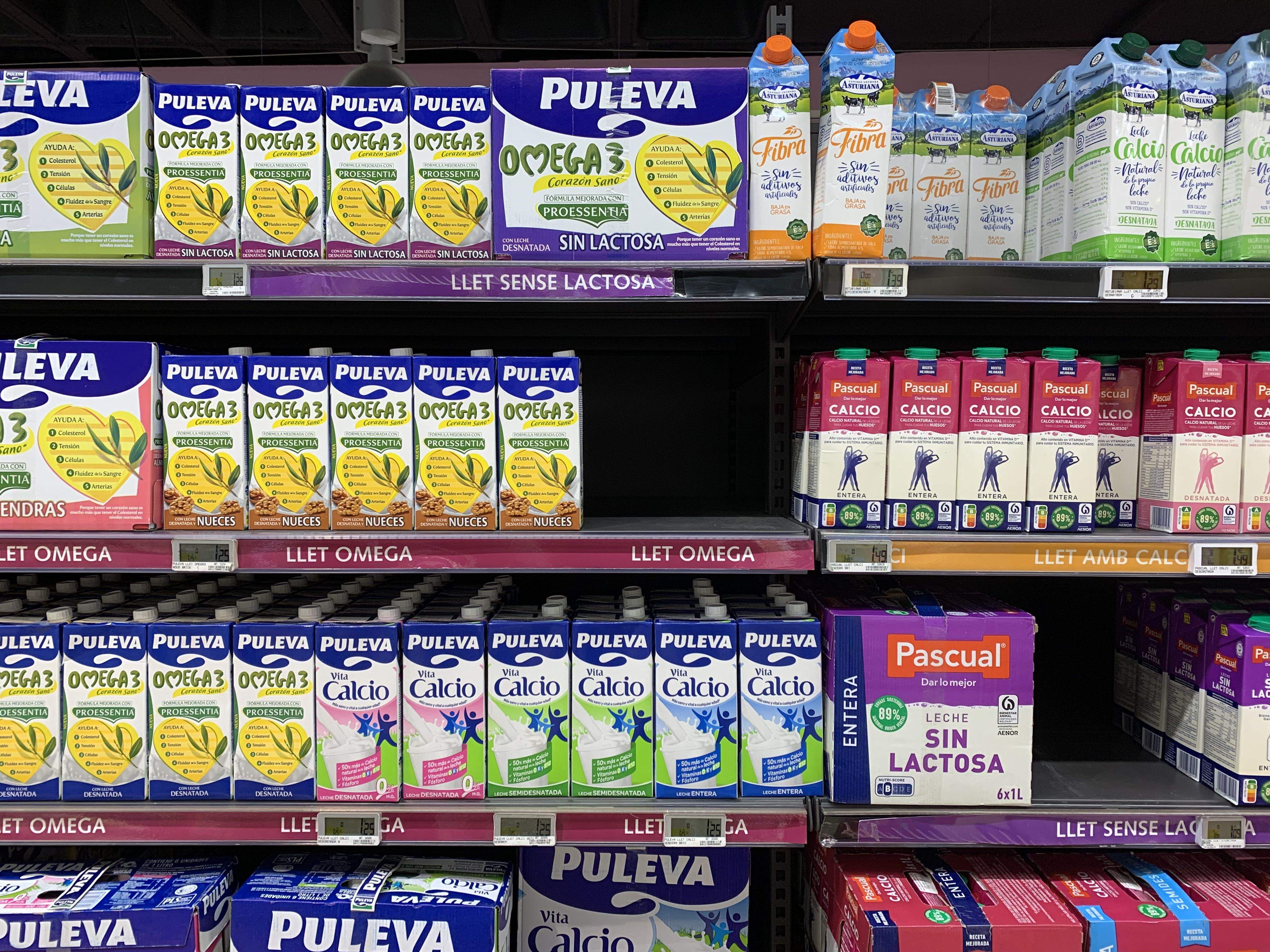 Els lineals de llet, com els de la majoria de productes, si presenten algun forat no és significatiu.