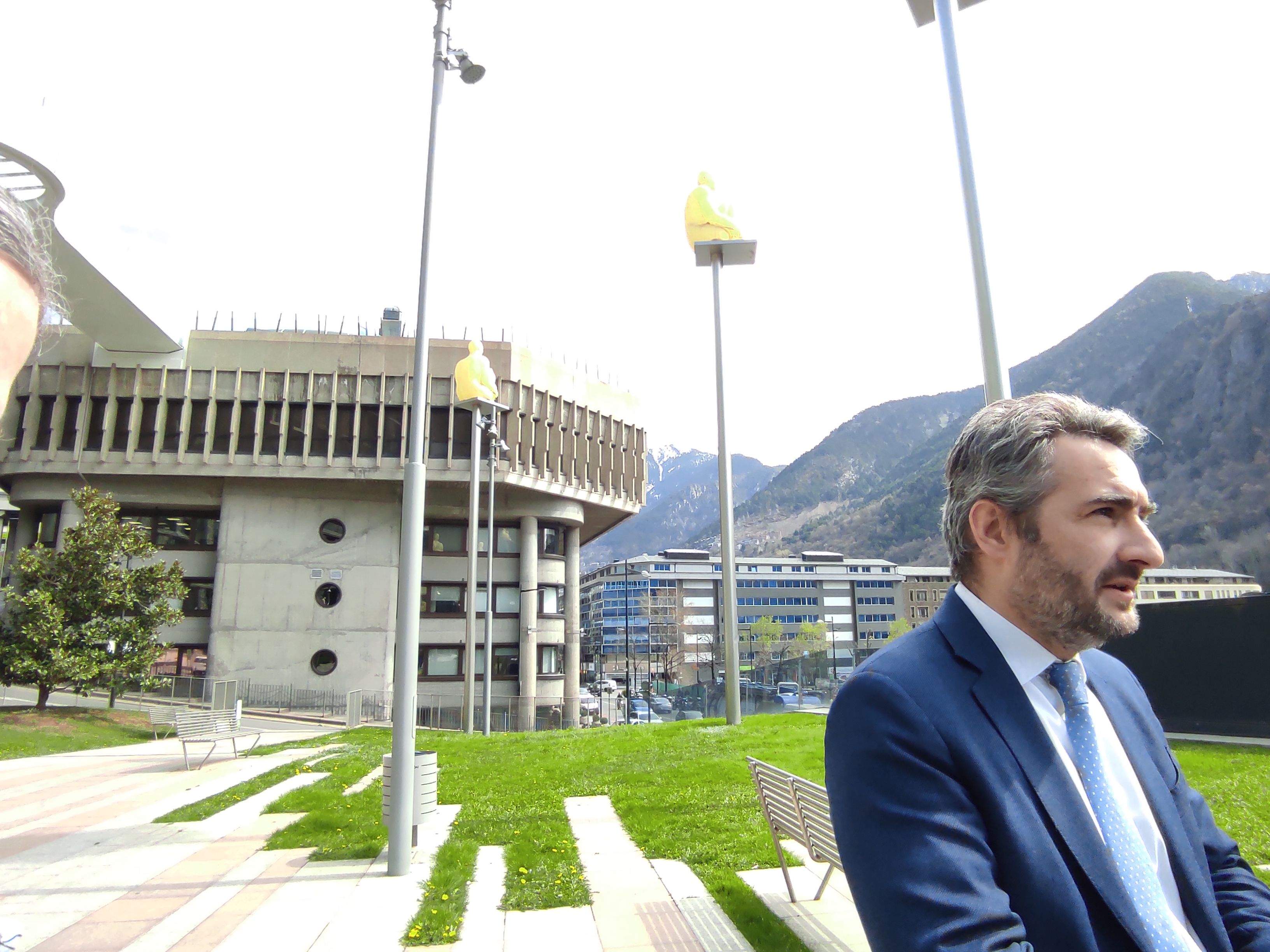 Eric Jover s'ha referit a l'evolució del PIB a la sortida del Consell General.