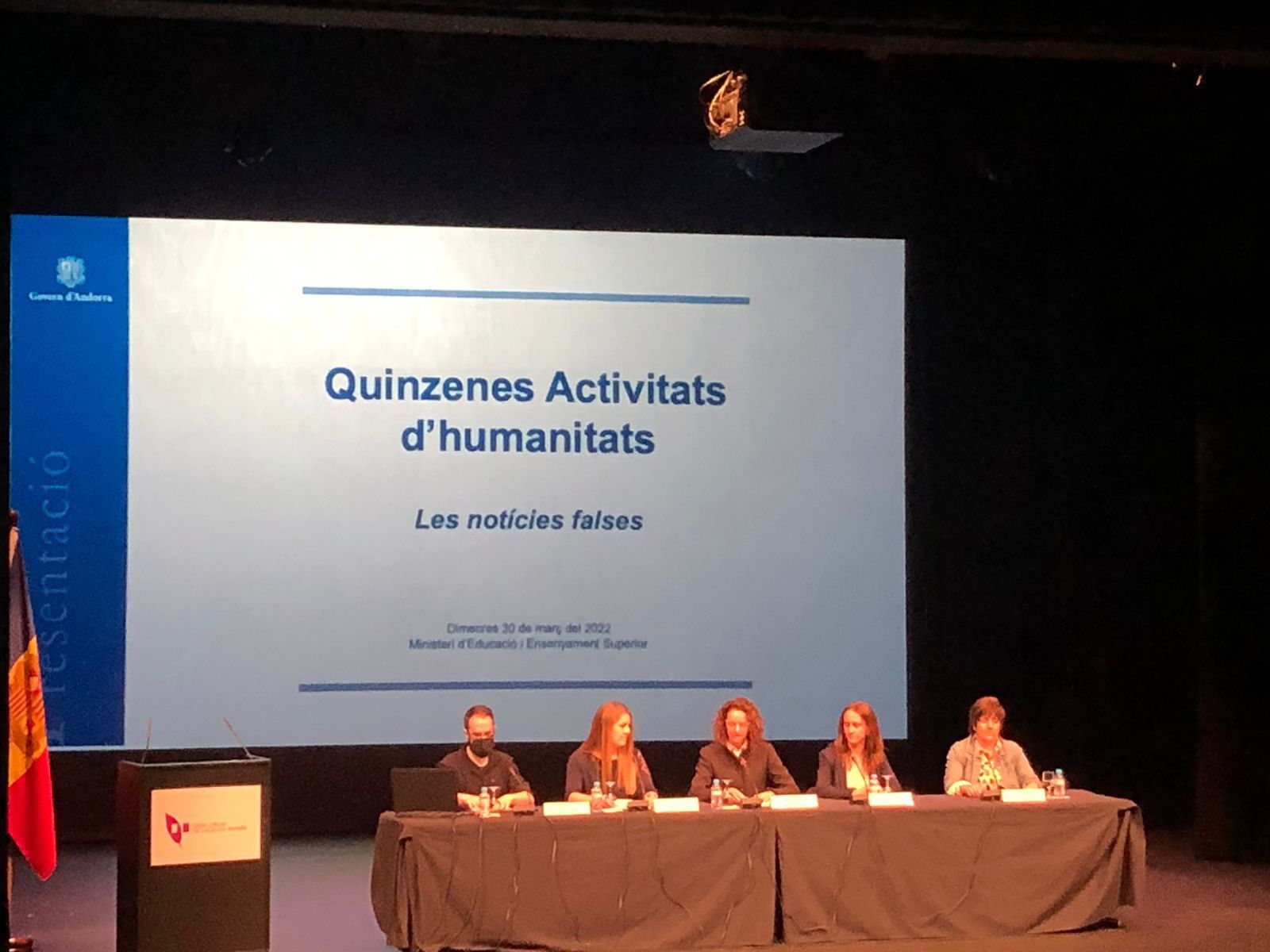 Inici de la jornada de les  XV Activitats d’Humanitats.