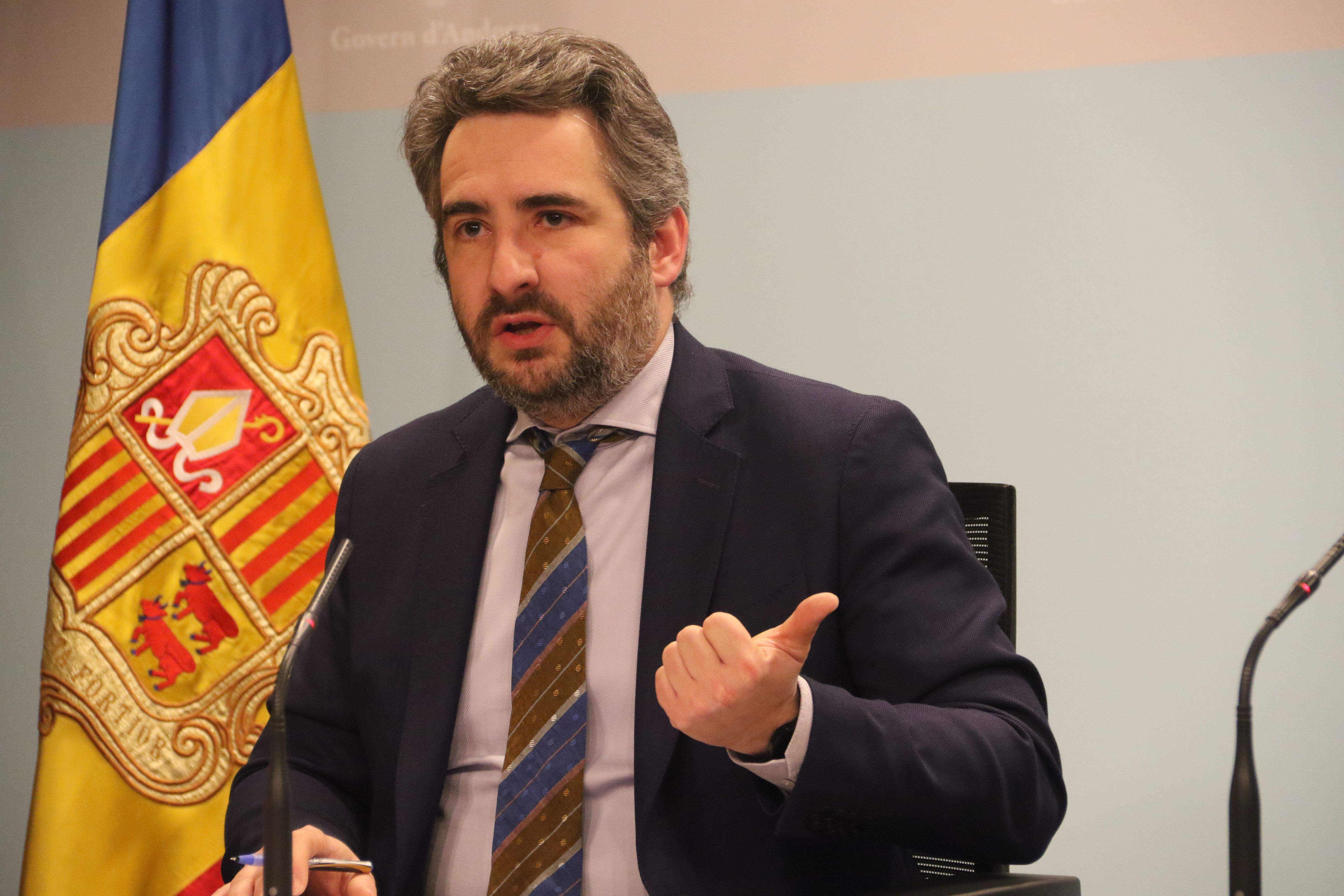 Eric Jover durant la compareixença d'aquest dimecres.