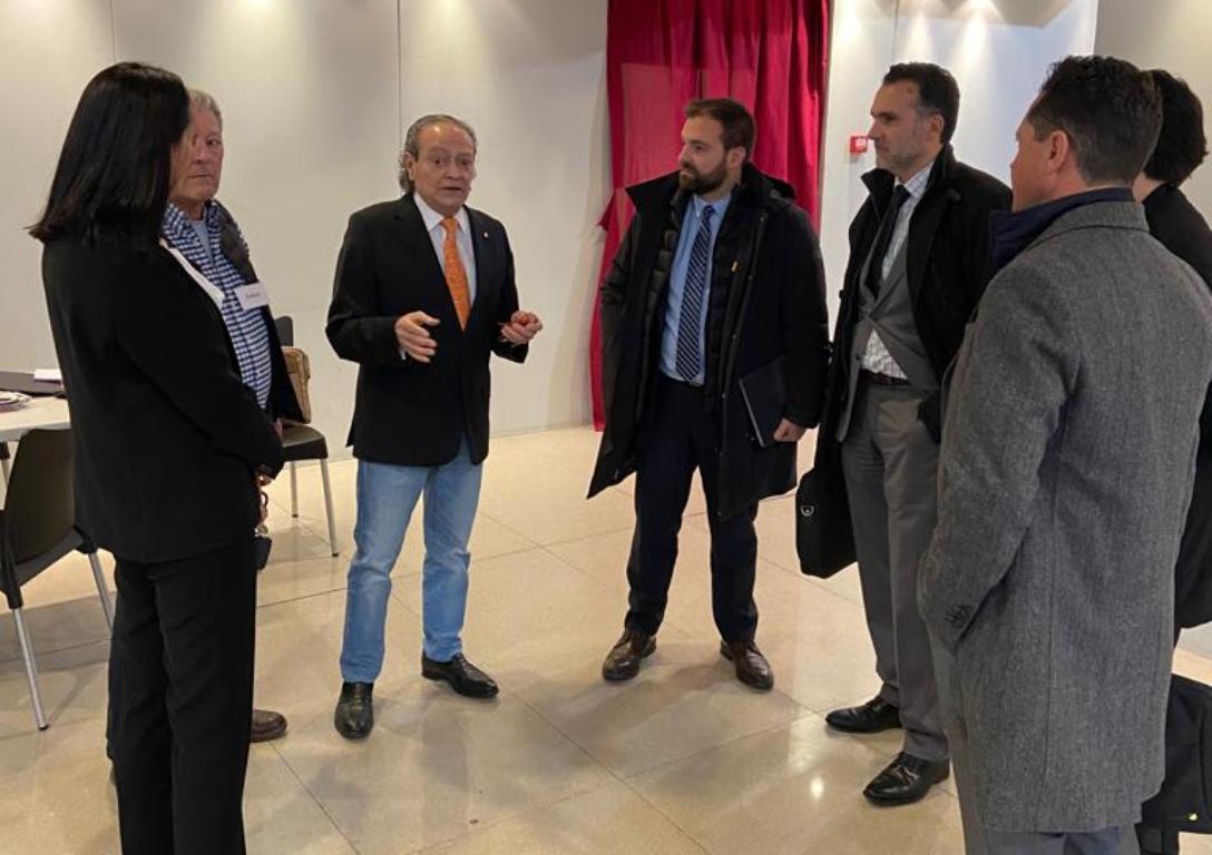 Binsted i Zorzano amb membres del comú de la Massana aquest dijous.