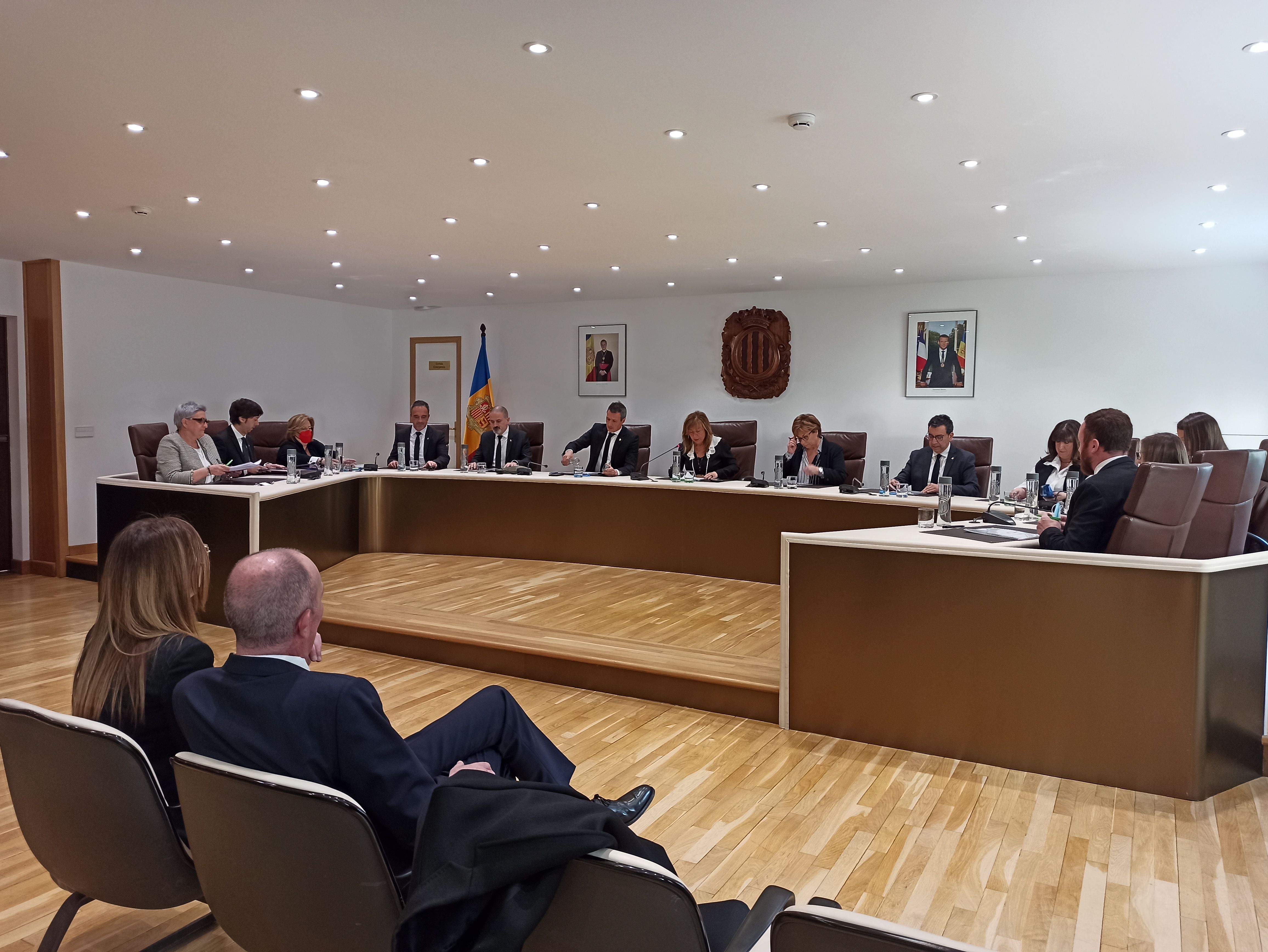 La sessió de consell de comú on s'ha aprovat la liquidació del 2021.