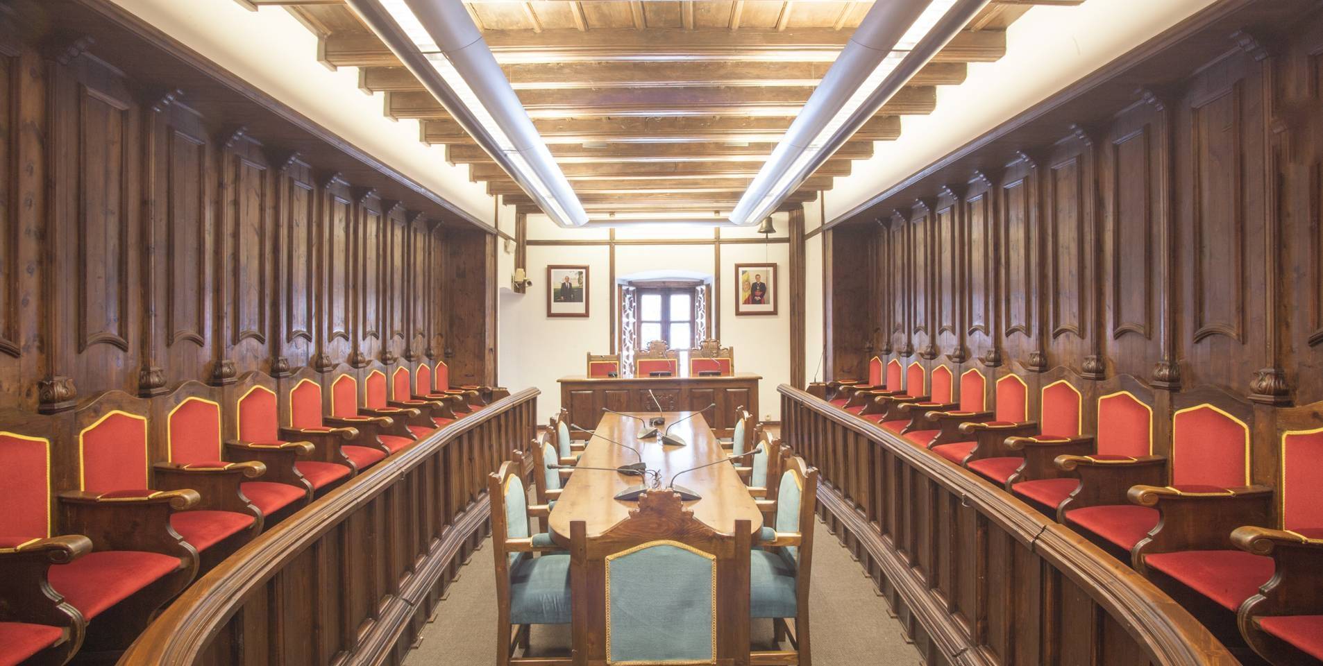 Sala del Consell General a la Casa de la Vall.