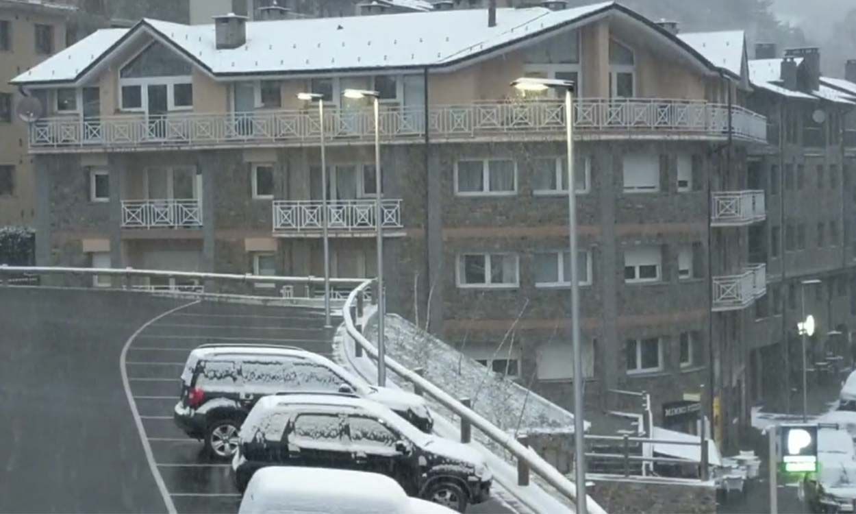 Nevada a la Cortinada aquest divendres