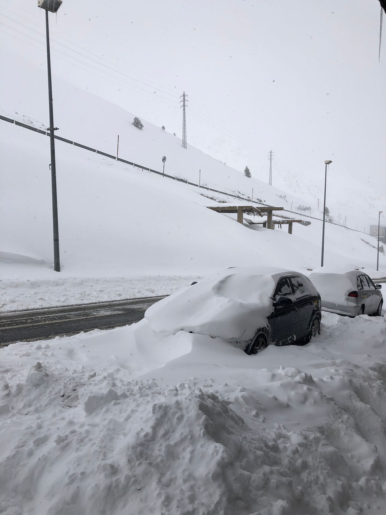 La neu al Pas de la Casa.