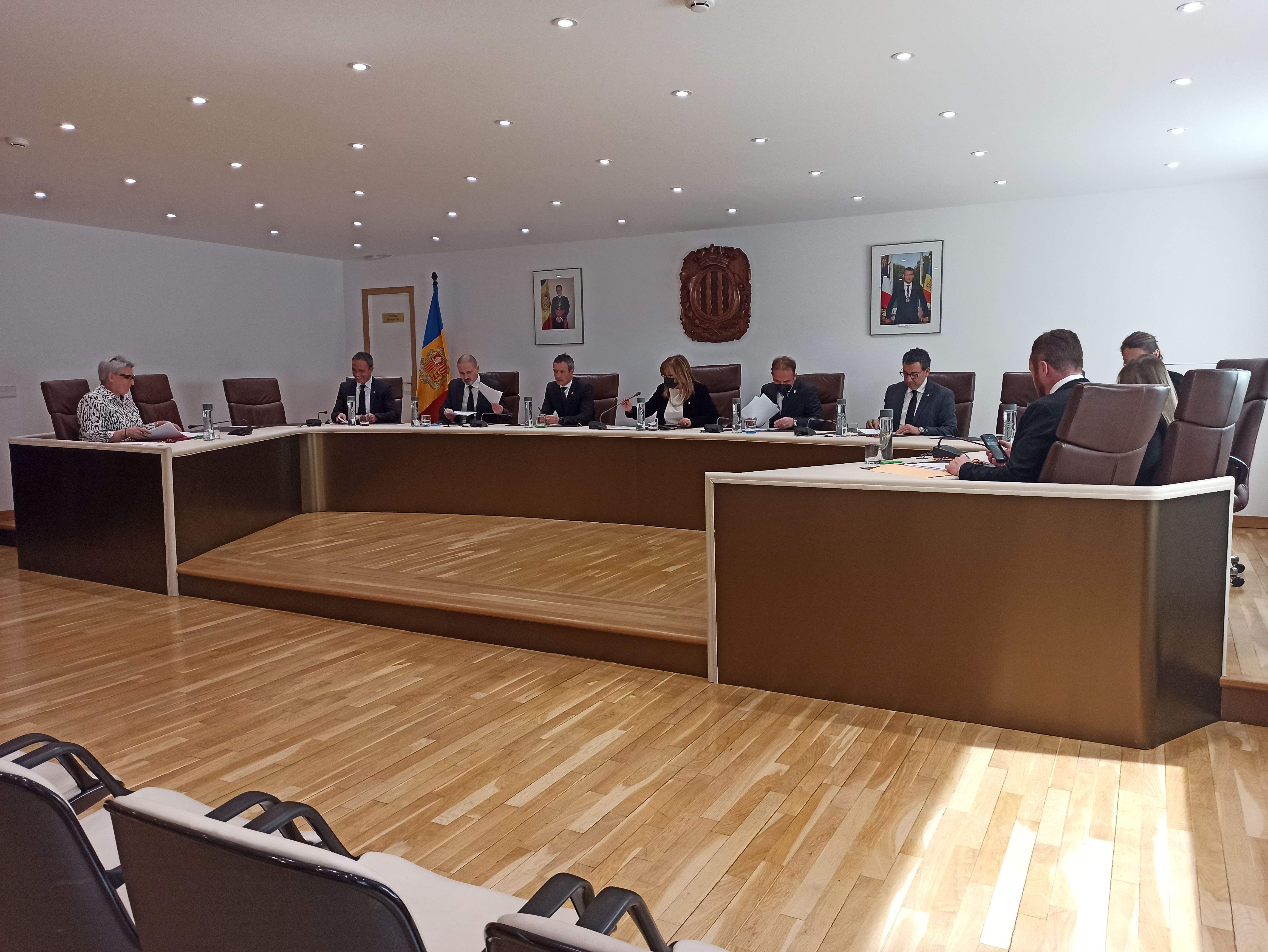 Sessió de consell de comú d'Andorra la Vella celebrada aquest dijous.