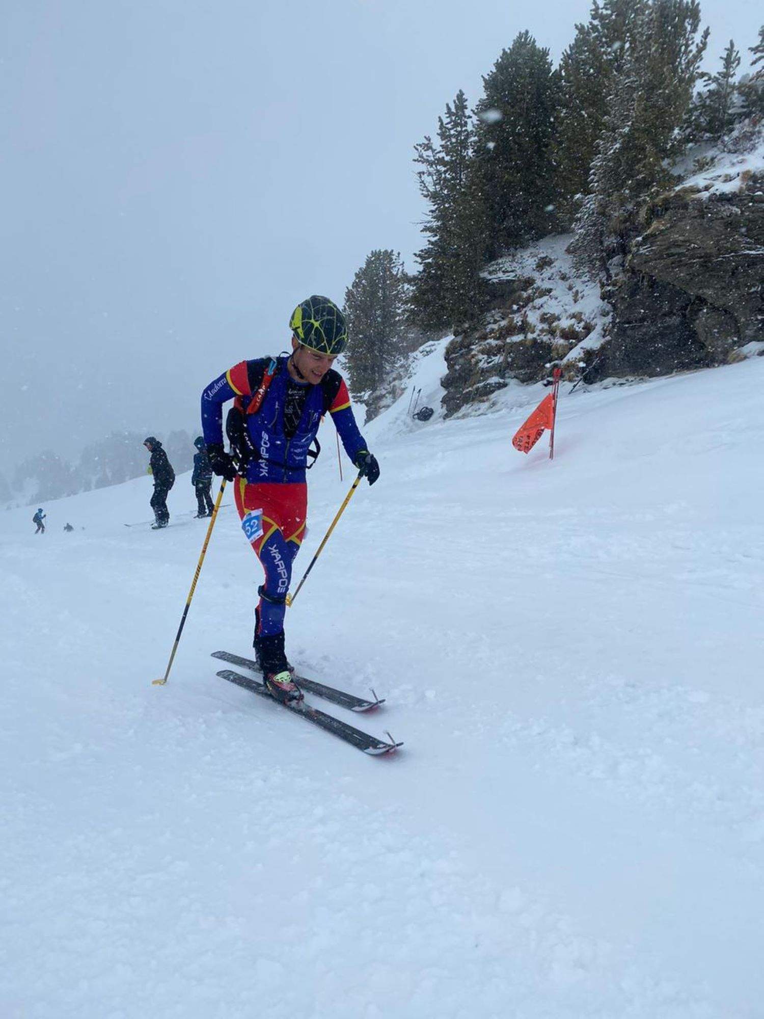 Un instant de la cursa a Flaine.