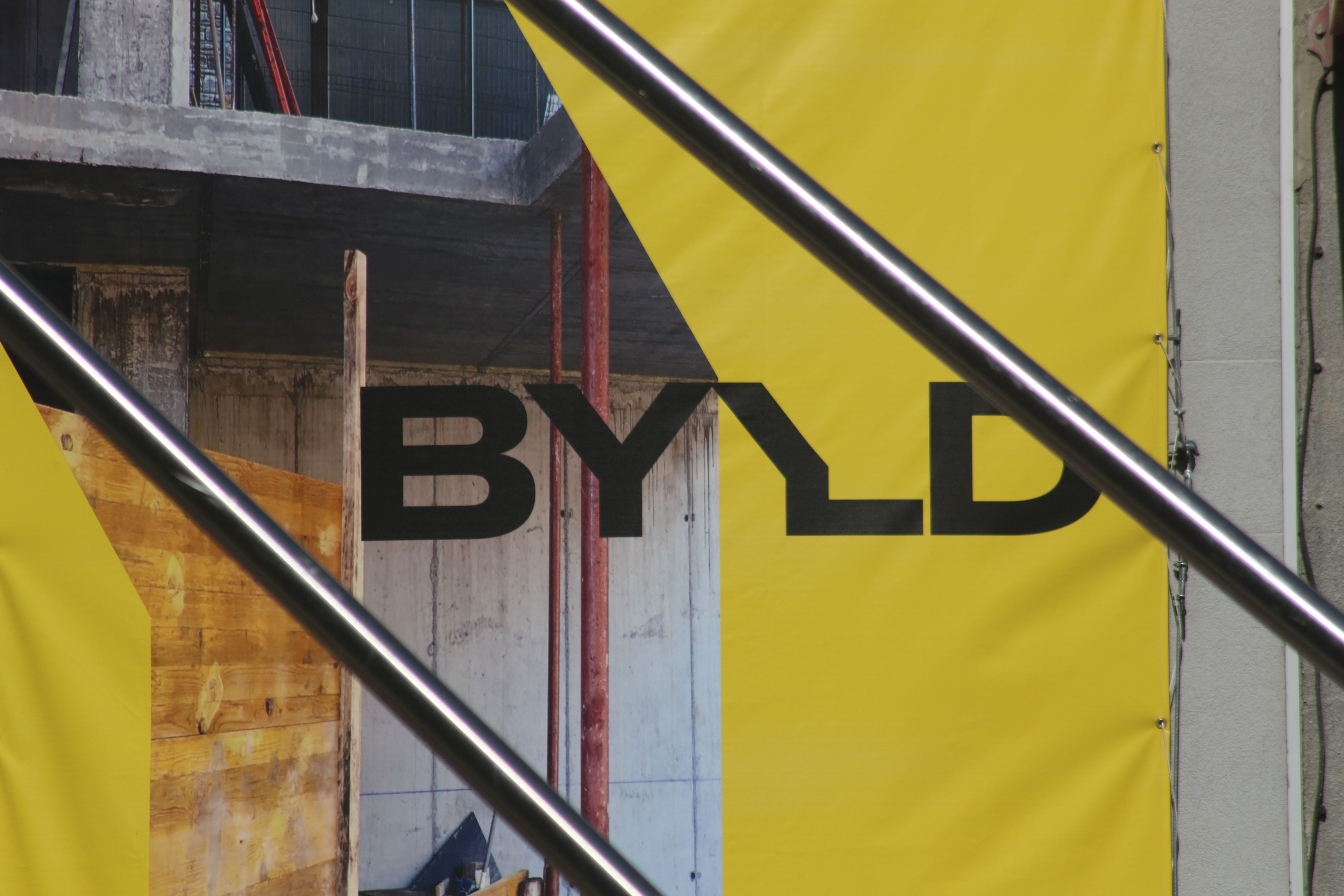 Un rètol de promoció de la successora de Buiques, BYLD. Un rètol de promoció de la successora de Buiques, BYLD.