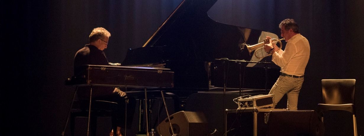 El trompetista Paolo Fresu i el pianista Uri Caine a l’Andorra Jazz Escaldes-Engordany.