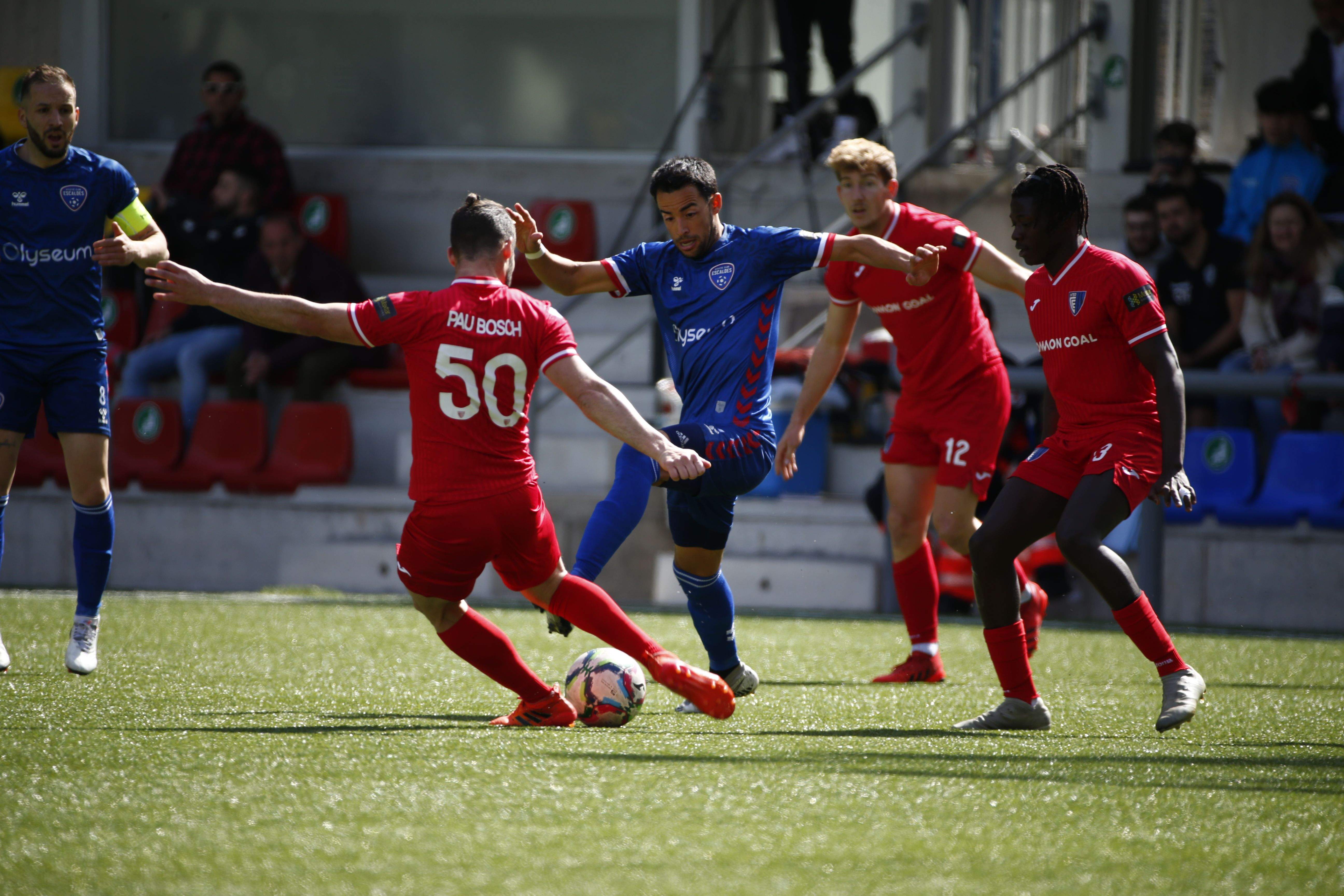Un instant del duel entre Inter i Atlètic Escaldes.