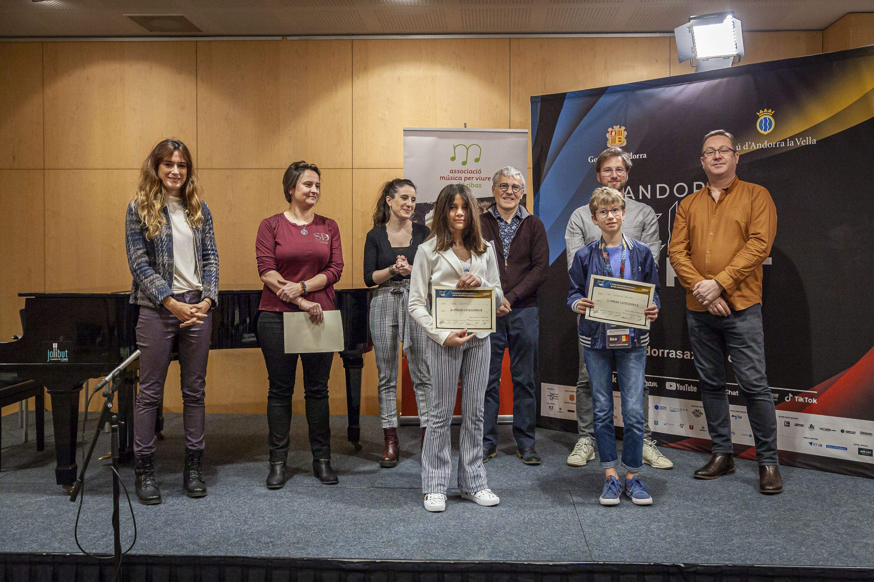 Els guanyadors de la categoria Youth B.