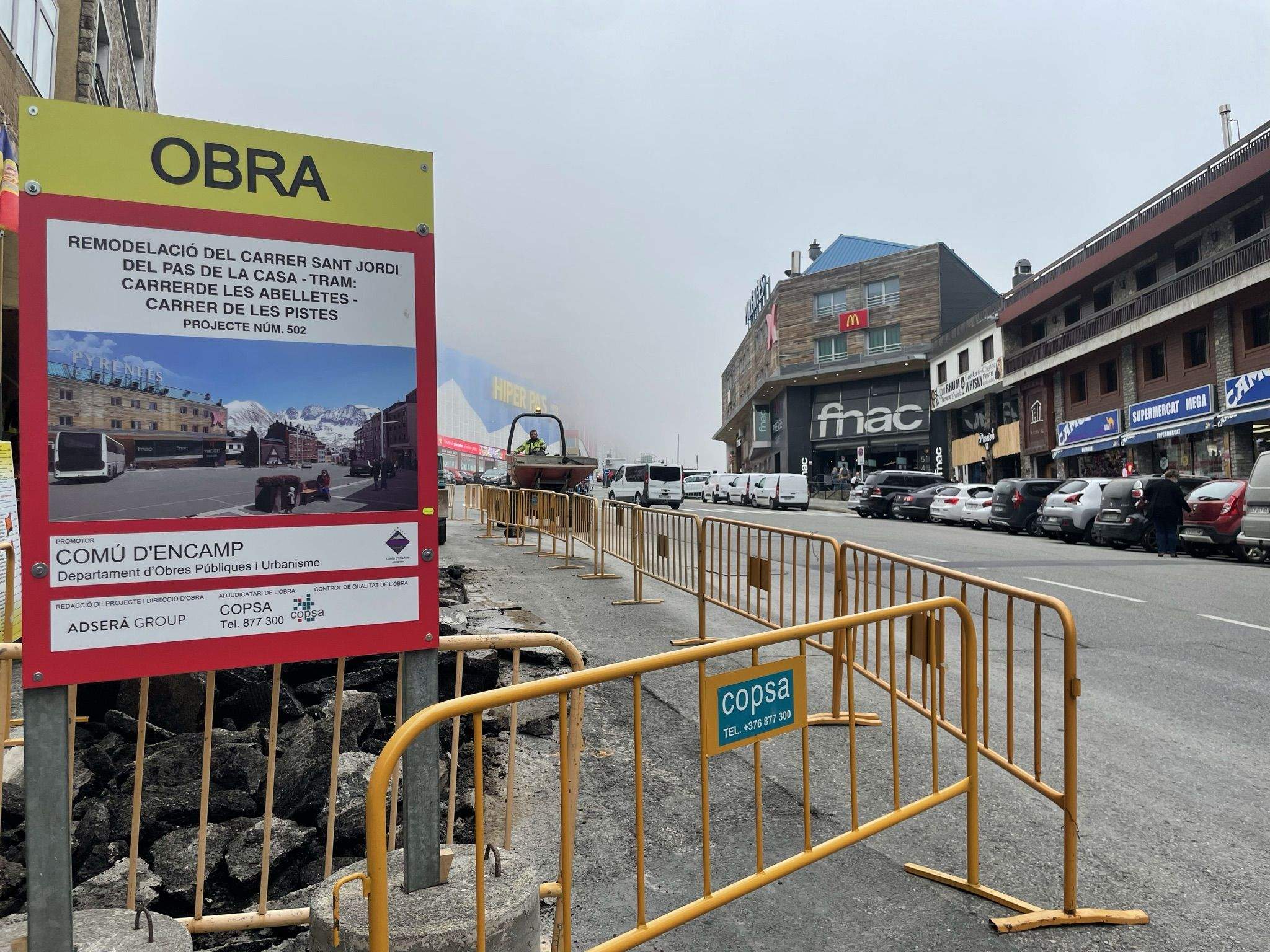 Les obres al carrer Sant Jordi han d'estar finalitzades al novembre.