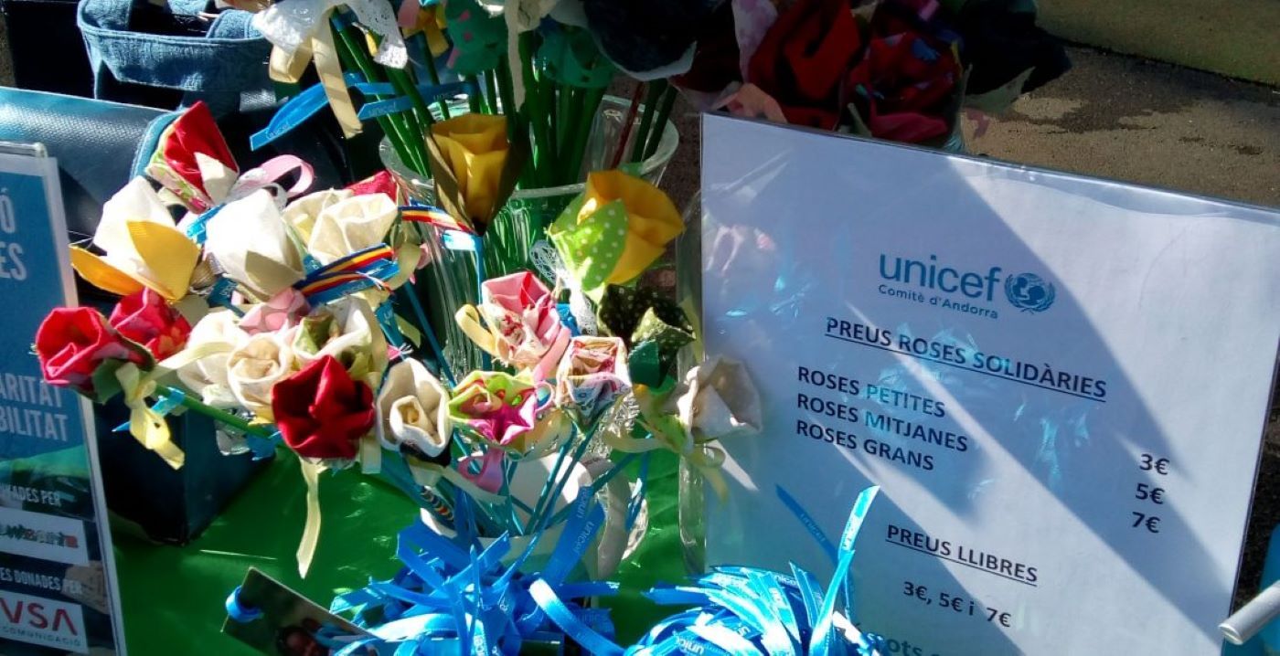 Unicef tornarà a tenir parada a la fira de Sant Jordi.