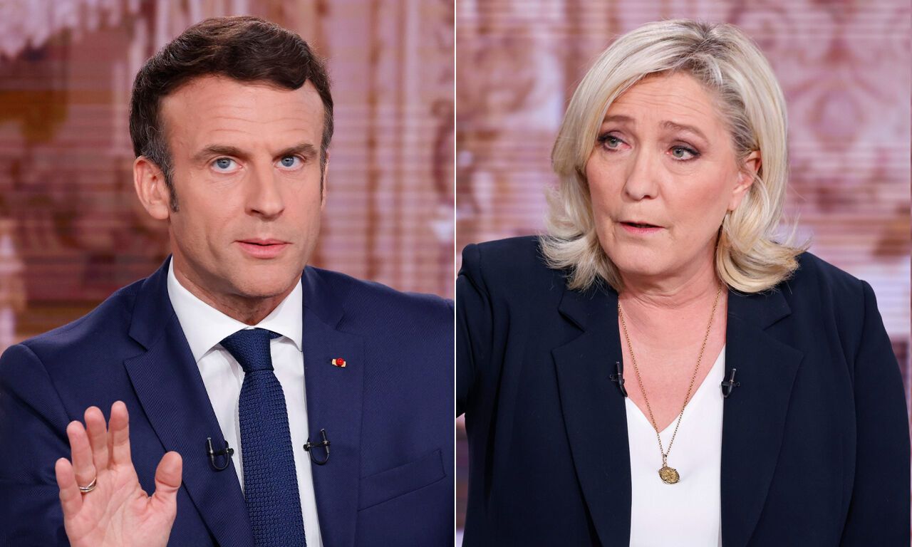 Emmanuel Macron i Marine Le Pen.