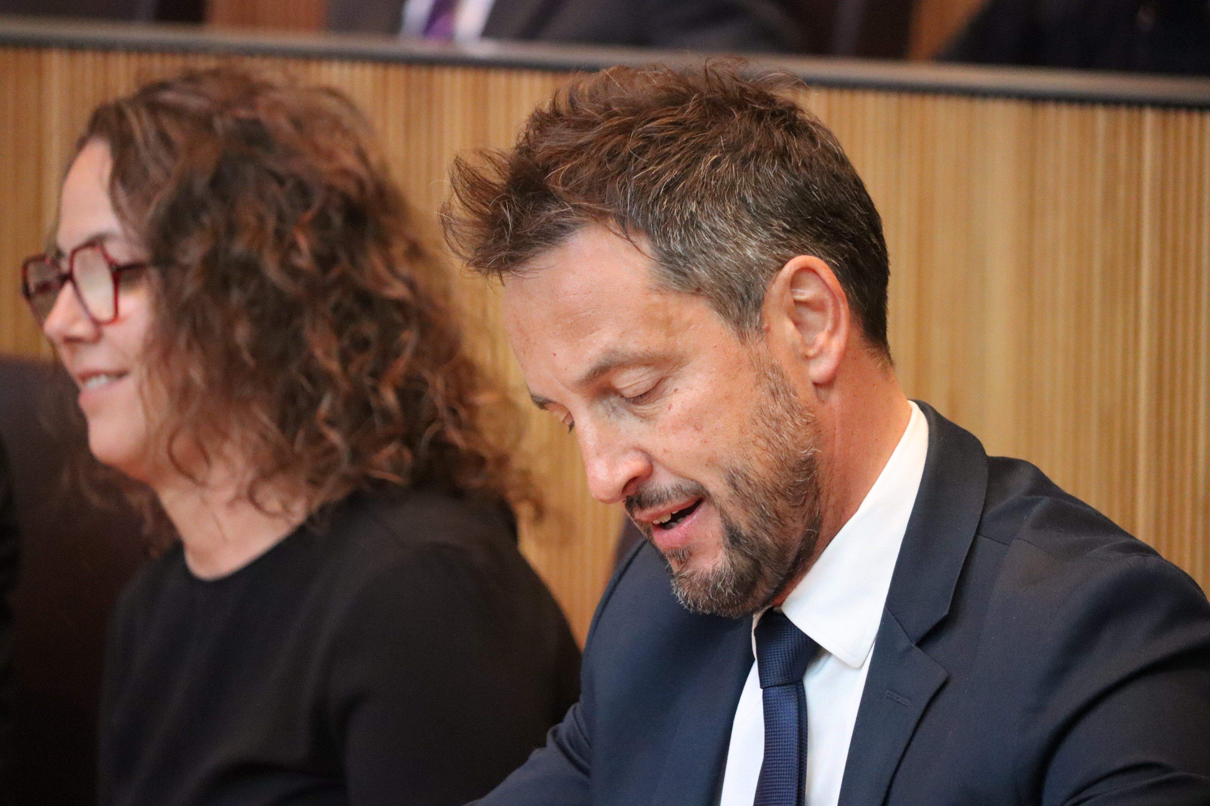 El president del grup socialdemòcrata, Pere López.