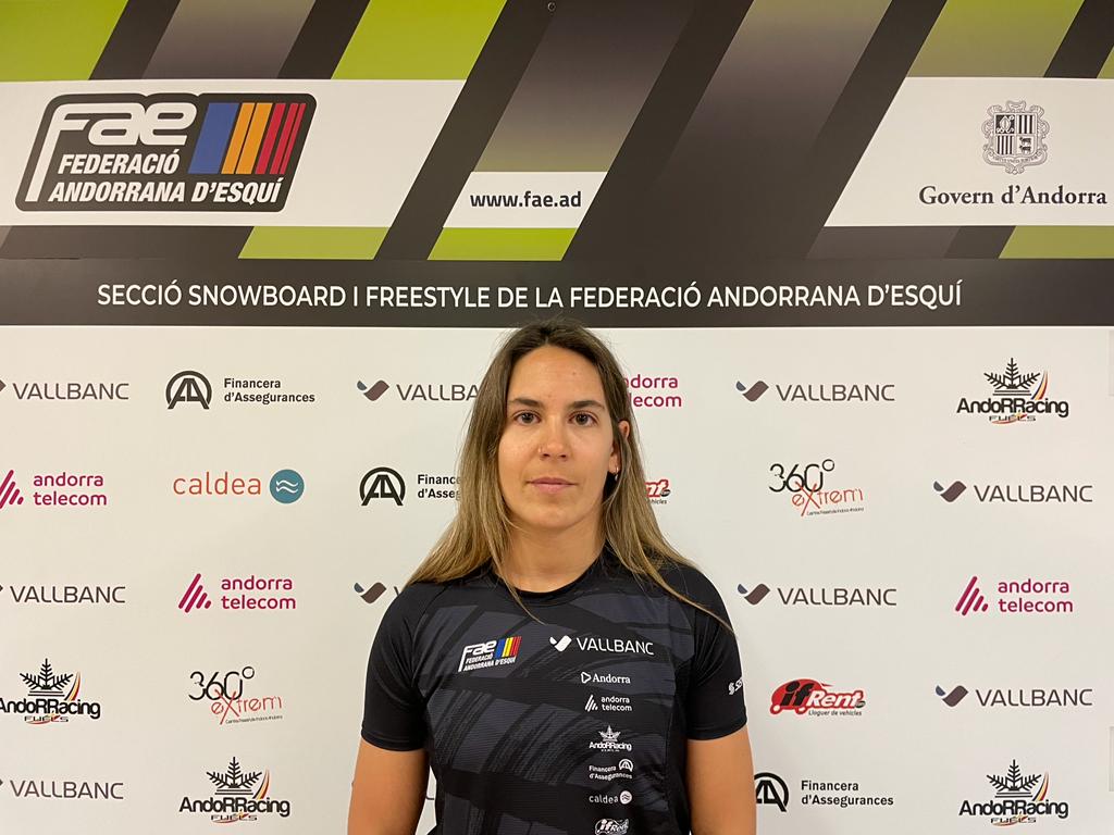 Maeva Estevez, durant la roda de premsa.