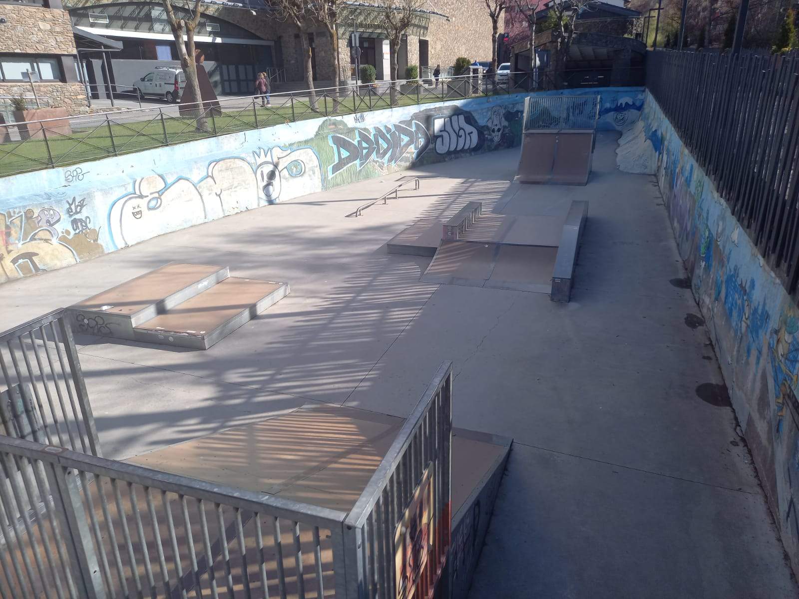 Una imatge de l''skate park' d'Encamp.