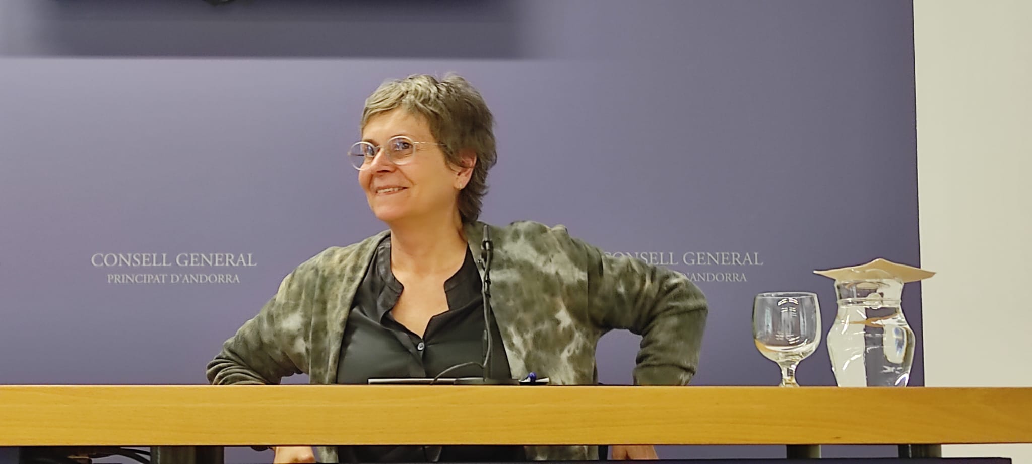 Susanna Vela en una compareixença recent.