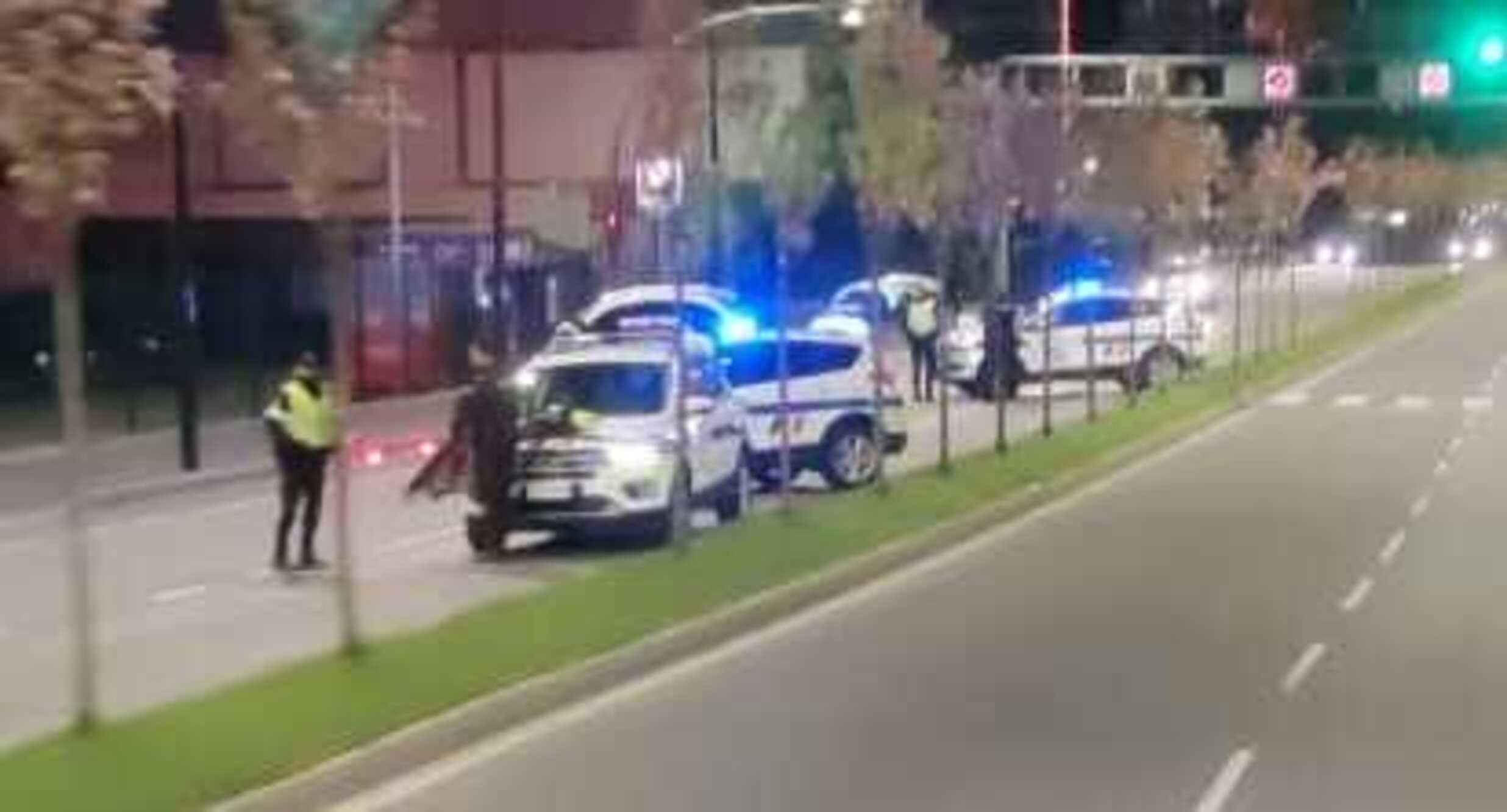 Control d'alcoholèmia a l'avinguda Tarragona.