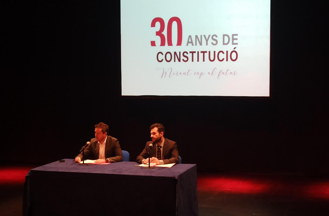 Pere López i Gerard Alís, durant la presentació d'aquest dijous.