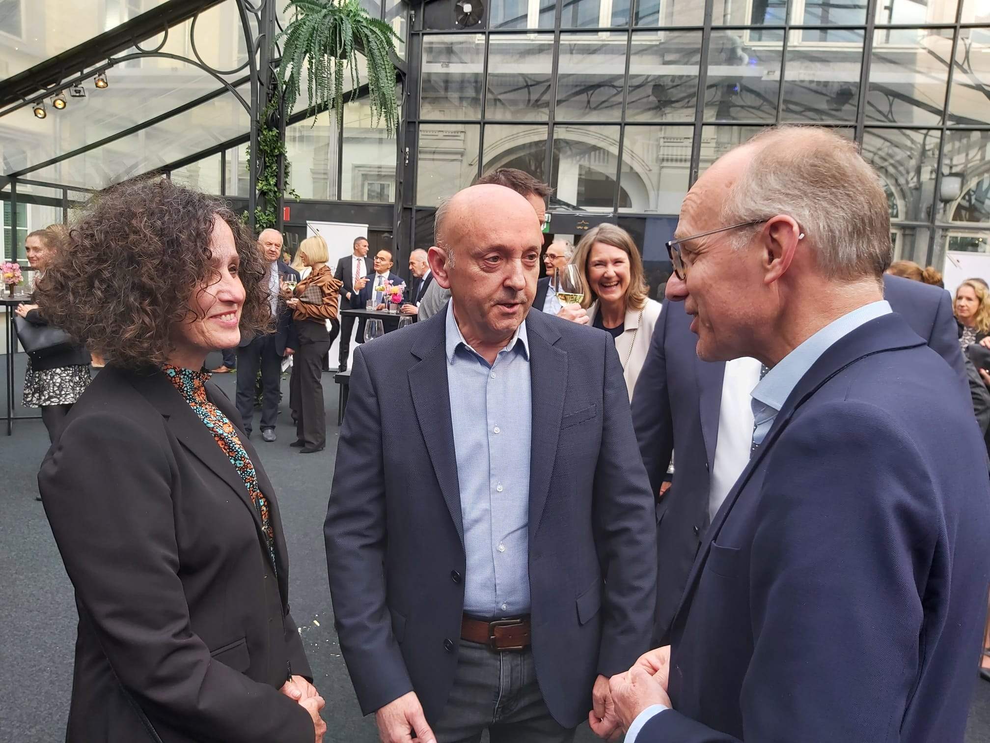 Pilar Escaler i Josep Maria Mas, a Brussel·les.