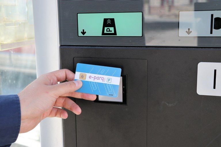 La targeta e-parq d'Encamp.