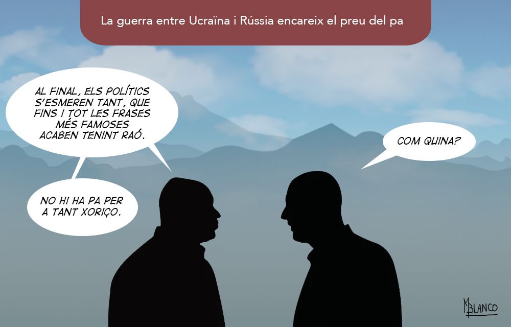 La guerra augmenta el preu del pa.