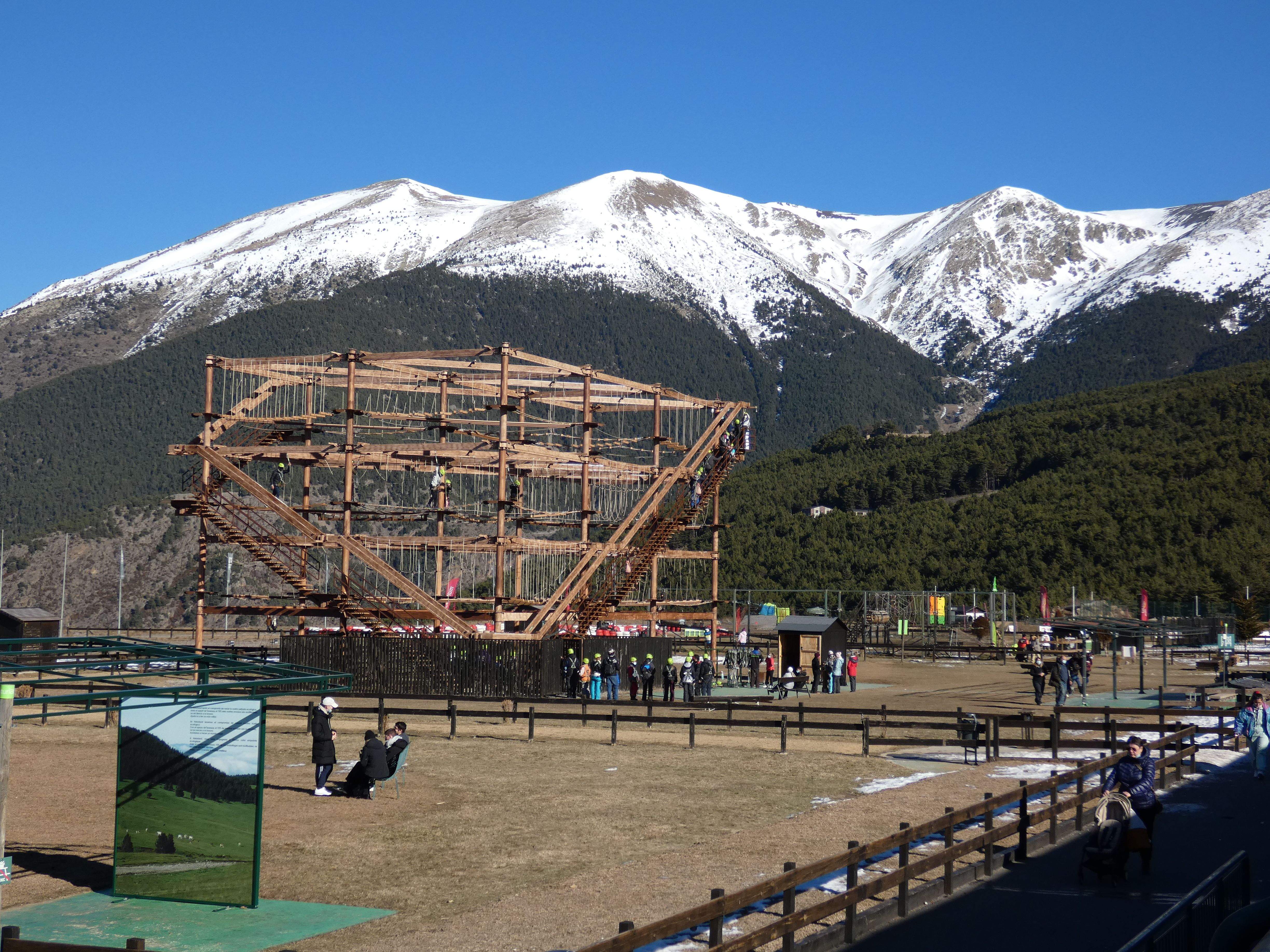 Les instal·lacions de Naturland durant aquest hivern.