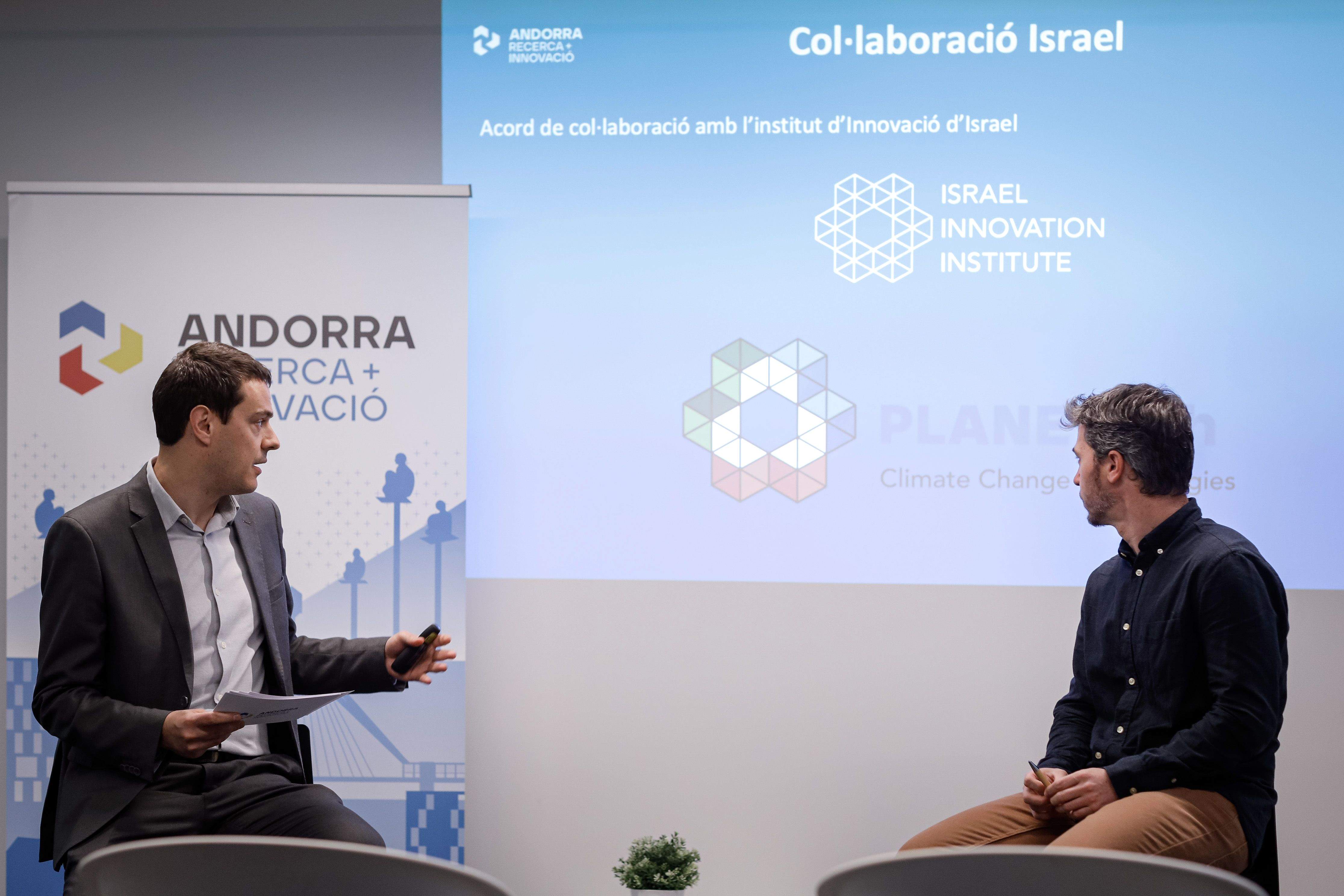 Marc Galabert i Marc Pons durant la presentació del repte.